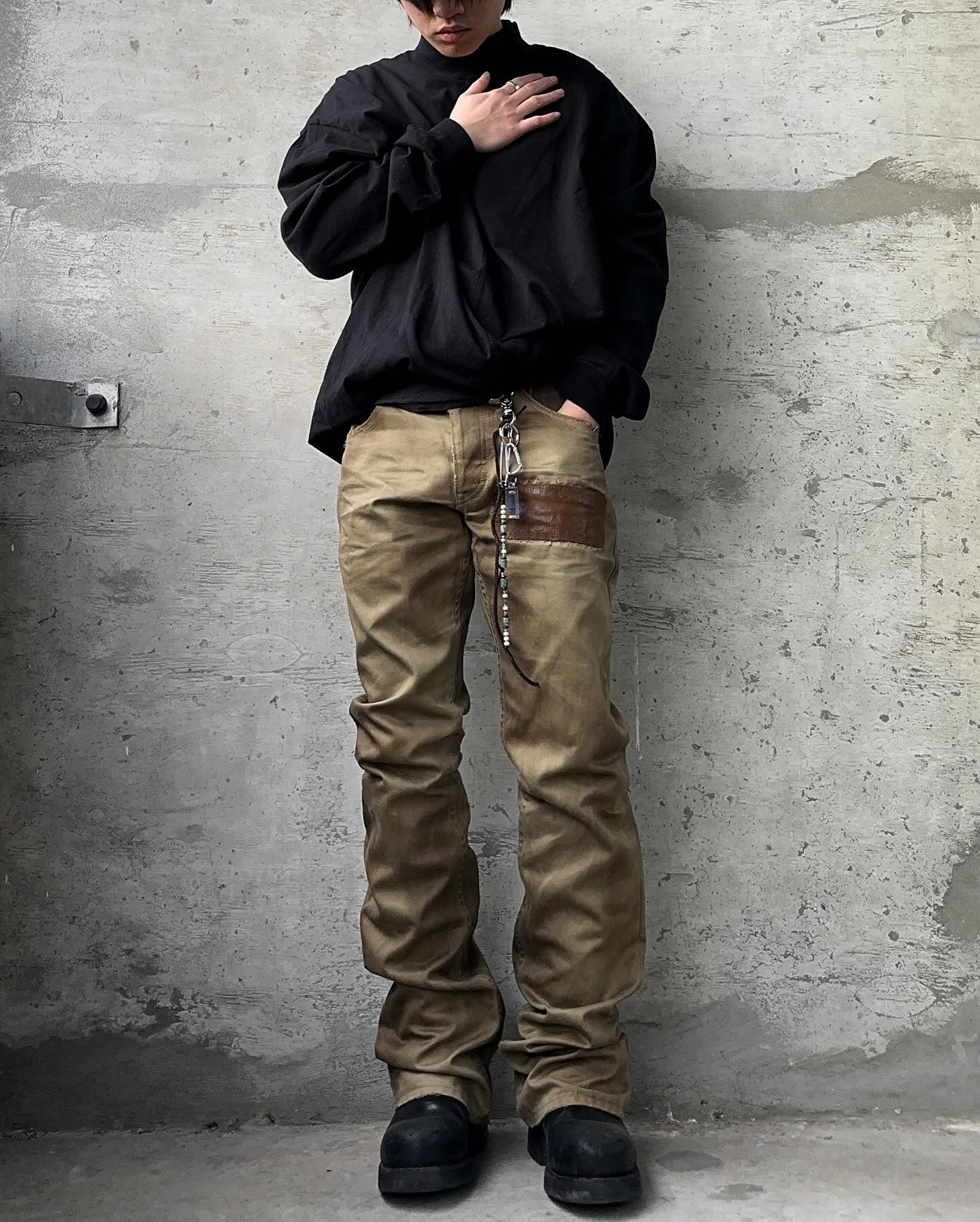 Isamu Katayama “Backlash” SS11 ‘Chinocross’ Dirty Mud Wash Bootcut Pants