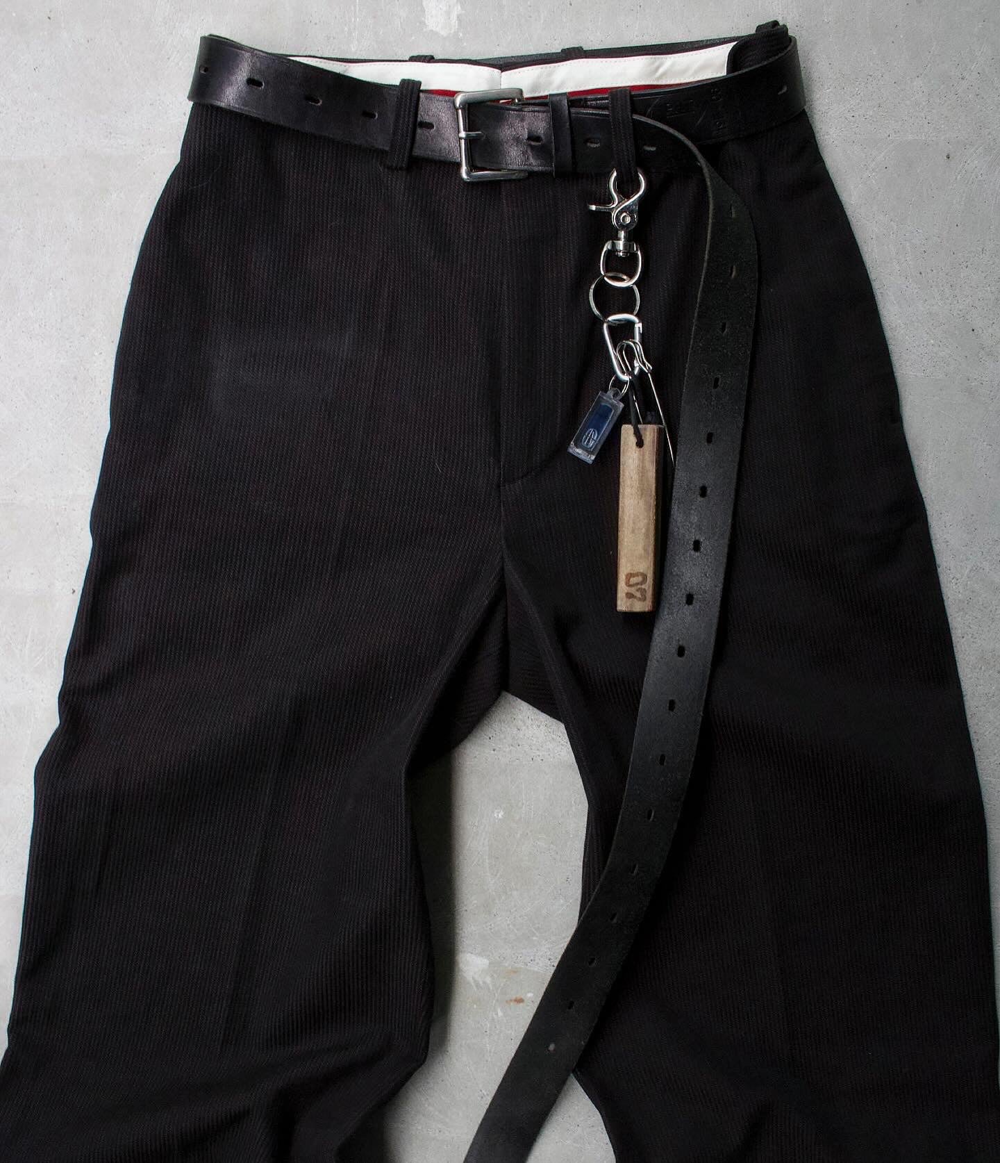 Yuji Yamada Late 90s Jacquard Cotton Raw Cut Pants