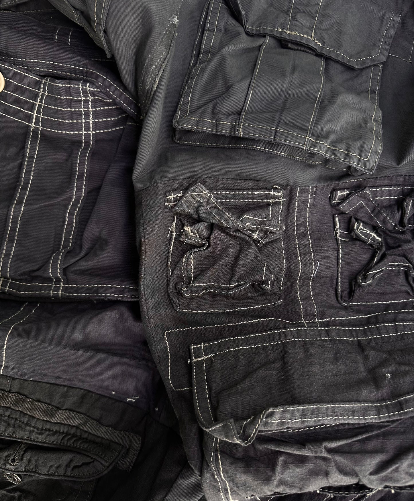 Hideki Ryuga SS24 “Fragment” Reconstructed Utility Cargo Pants