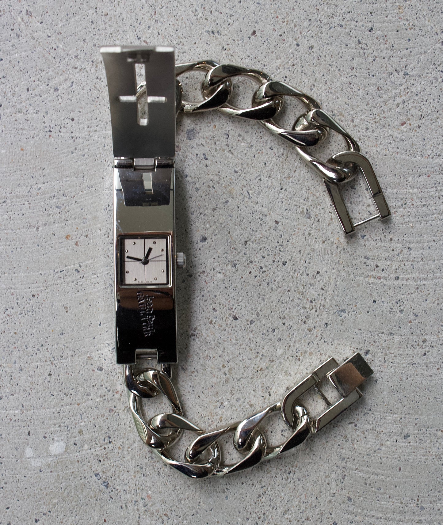 Jean-Paul GAULTIER Early 00s Cuban Link Bracelet Watch