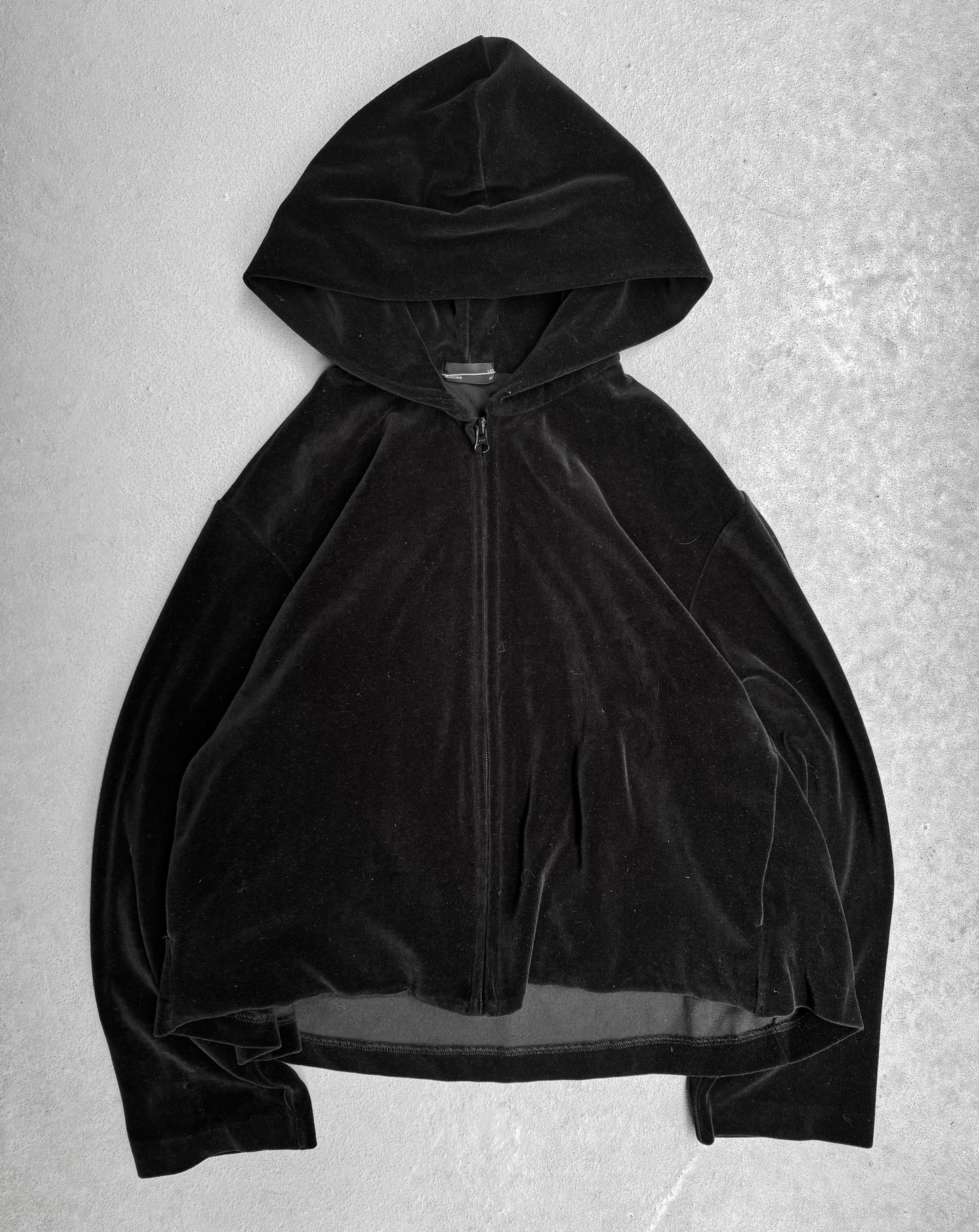 Lad Musician AW21 Cropped Velour Hoodie