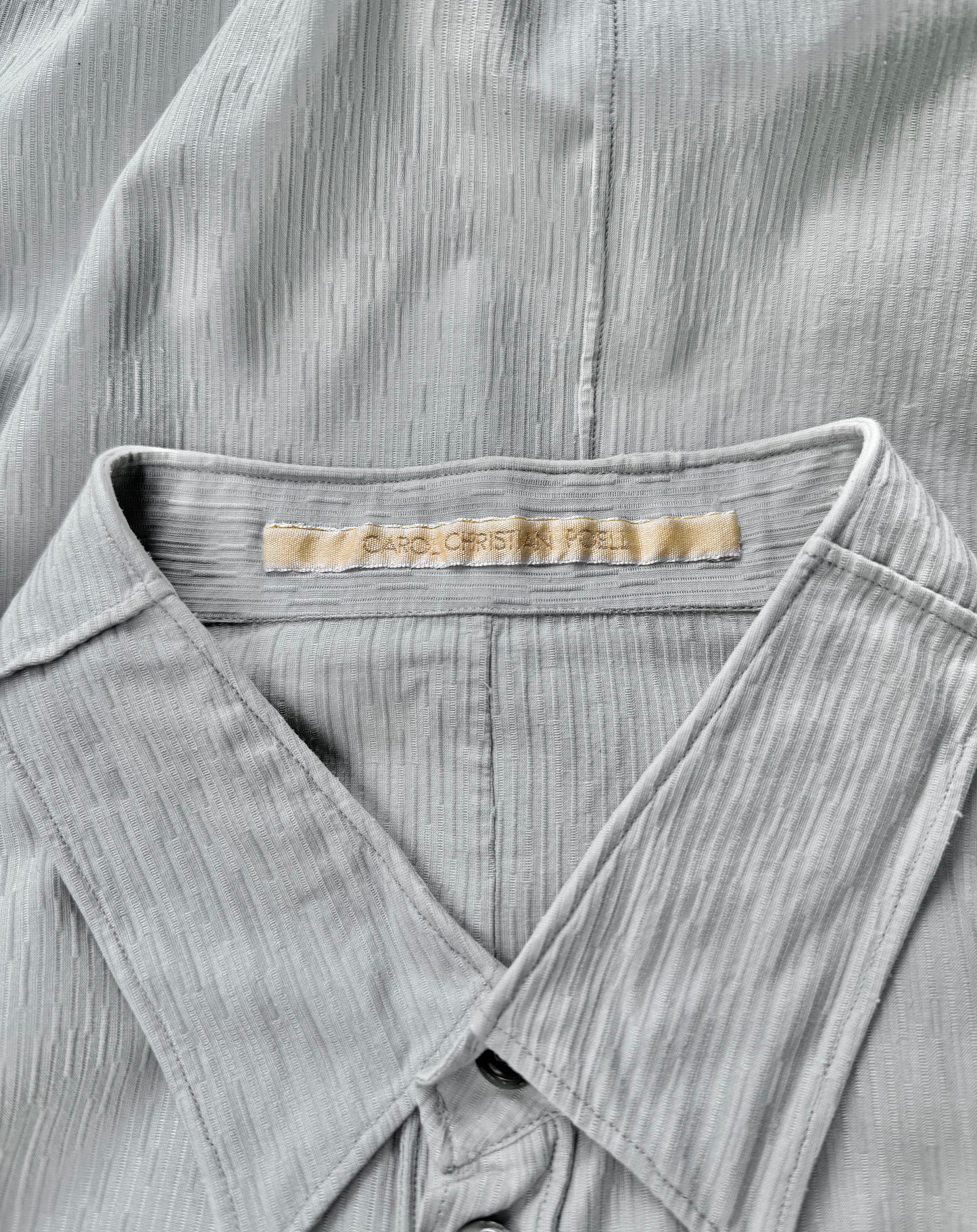 Carol Christian Poell 2010 ‘CM/2615 DELINE/3’ Textured Cotton Button-up Shirt