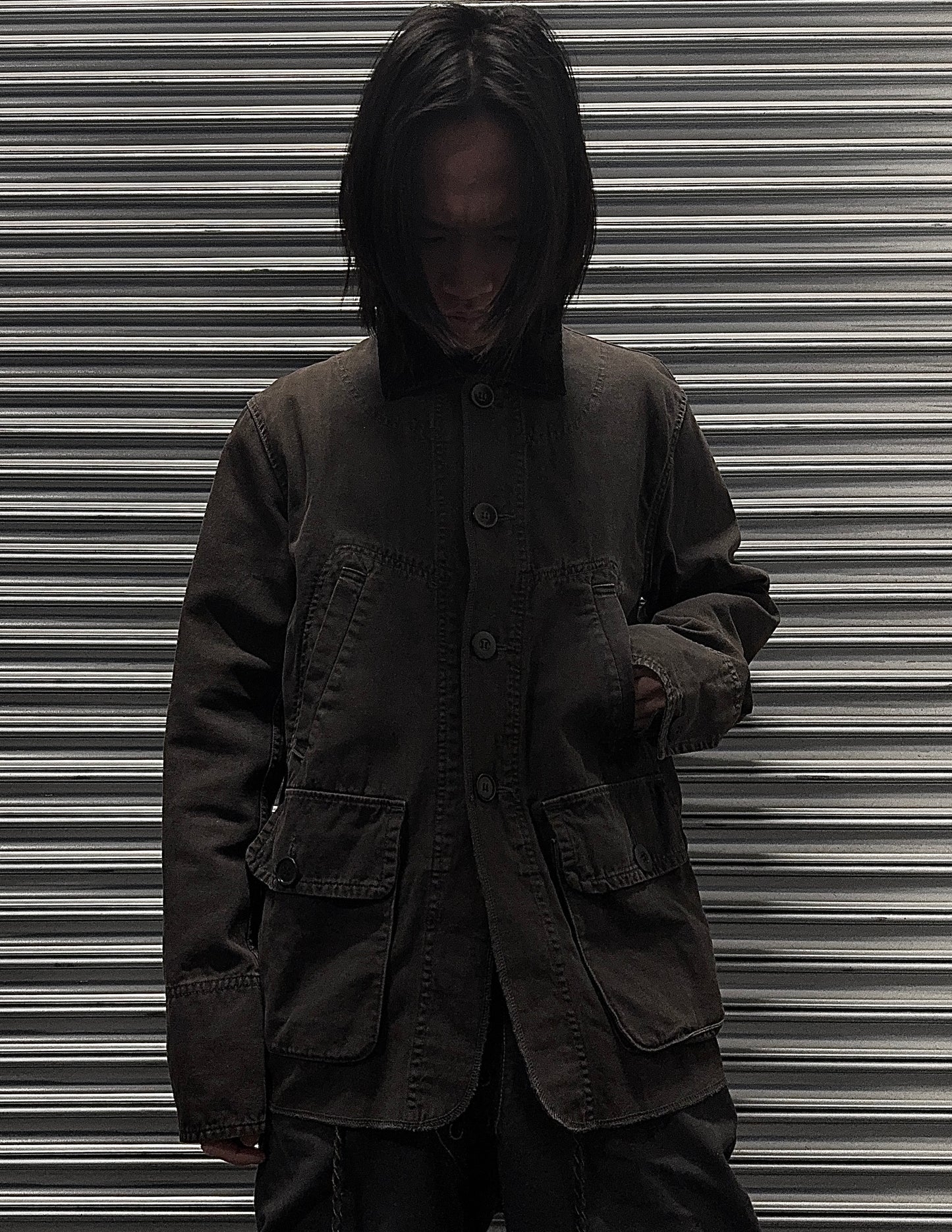 UNDERCOVER SS14 Faded Multi-pockets Chore Jacket