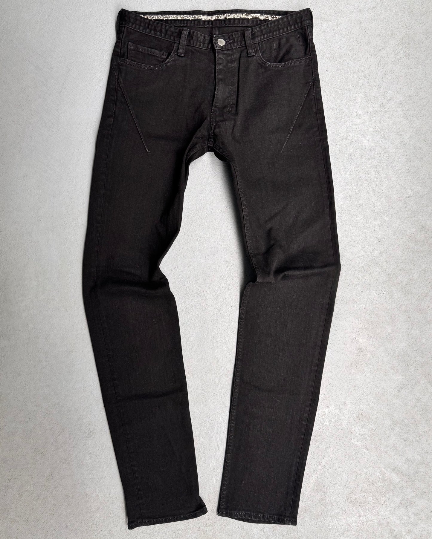 Number (N)ine AW07 “Love, God, Murder” Black Slim Bootcut Denim