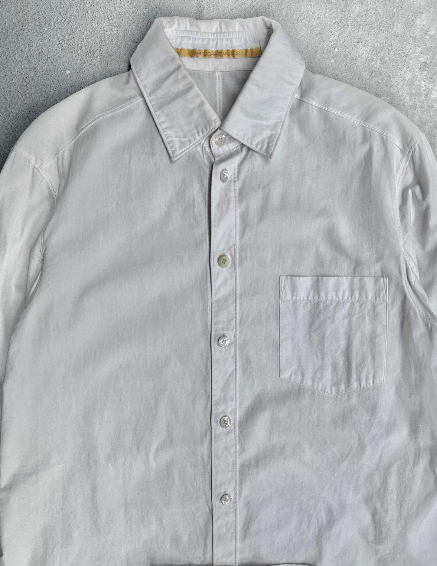 Carol Christian Poell SS06 “U-Turn” Diaper Flap Button-up Shirt