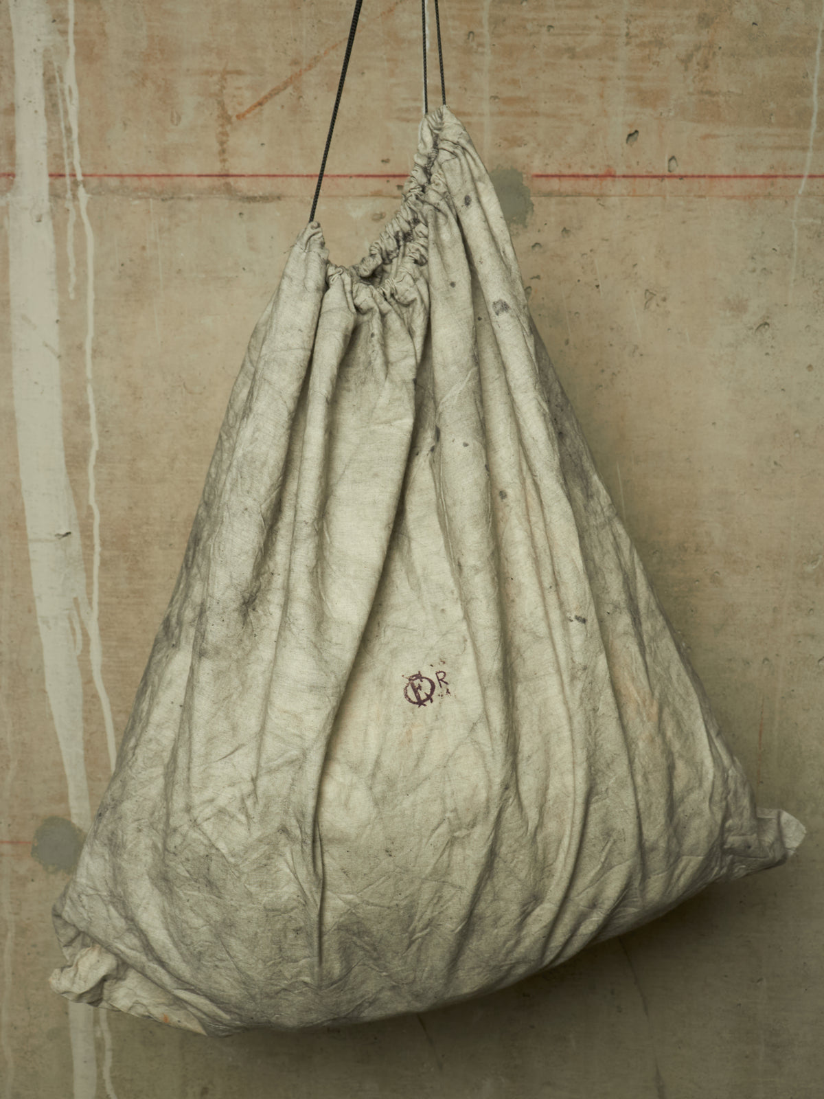 Fabio Quaranta 'FQR' Early 00s Hand Painted Leather Tote Bag