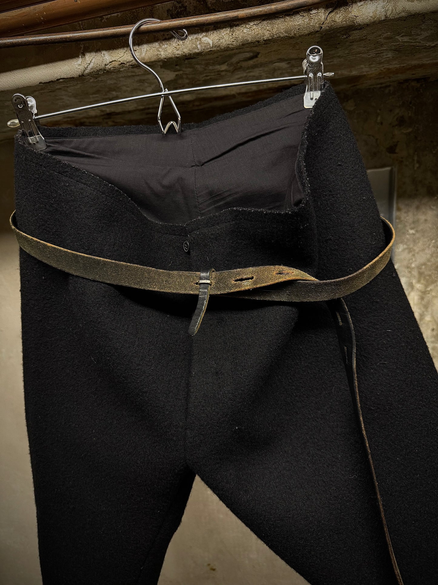 m.a+ by Maurizio Amadei 2010s GR.R 3.0 'Doctor' Reverse Cow Leather Belt detail | DRIEW GARMENTS