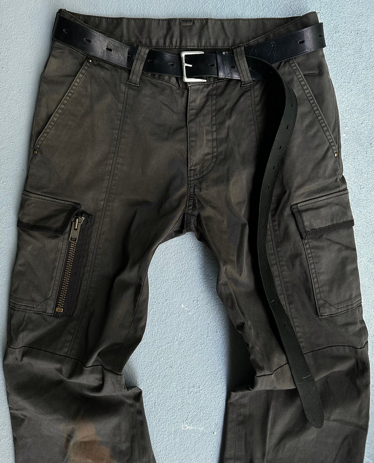 COMME CA MEN Early 00s Flare Bootcut Cargo Pants