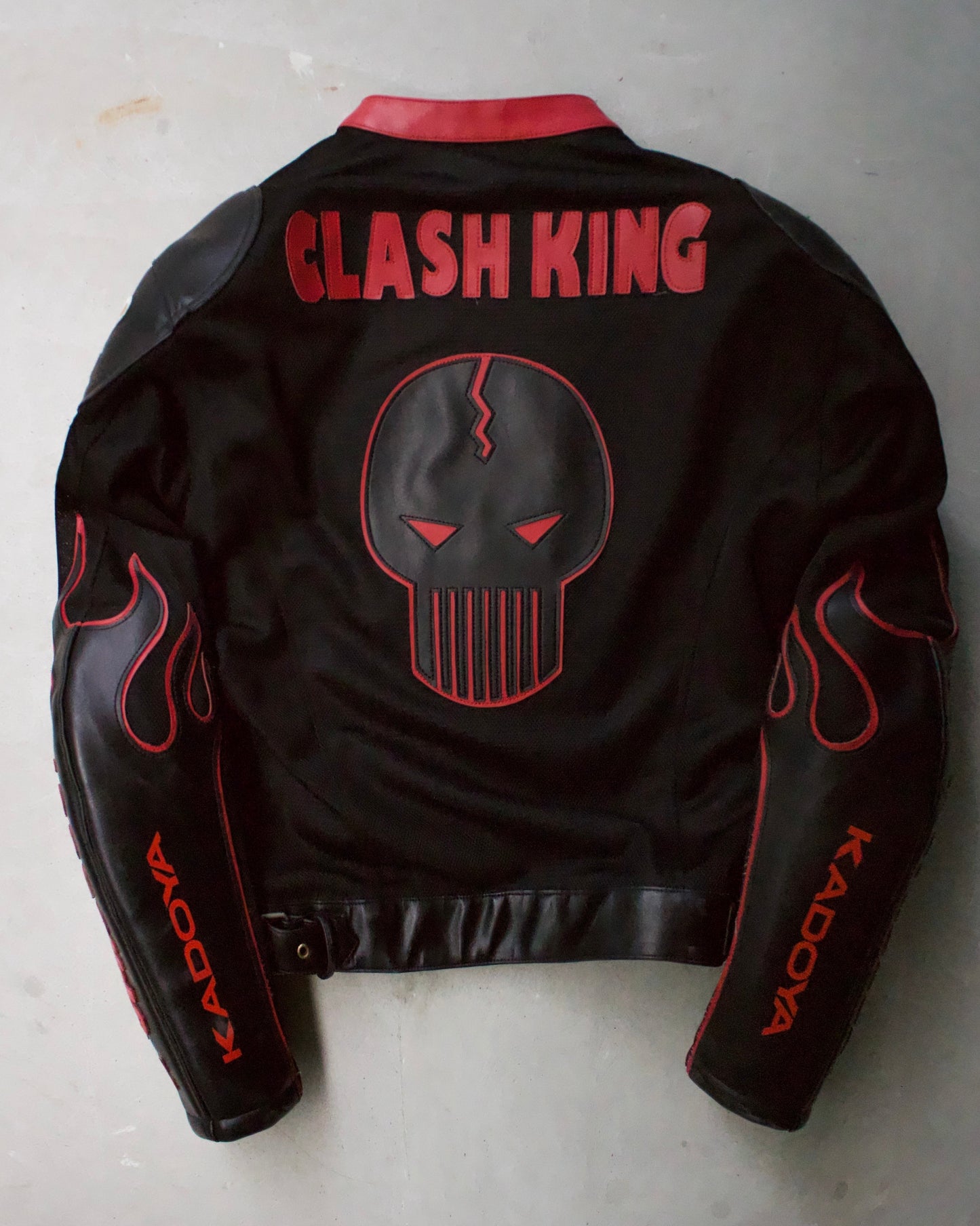 KADOYA K’s Leather Early 00s “Clash King” Mesh Motorcycle Jacket
