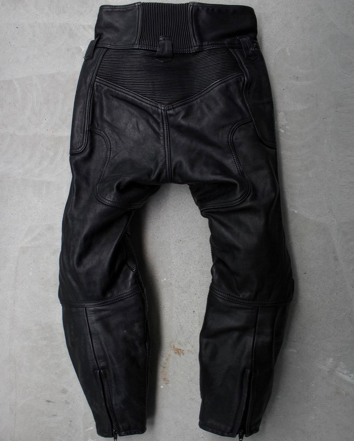 KADOYA Early 00s Padded Cowhide Leather Motorcycle Pants