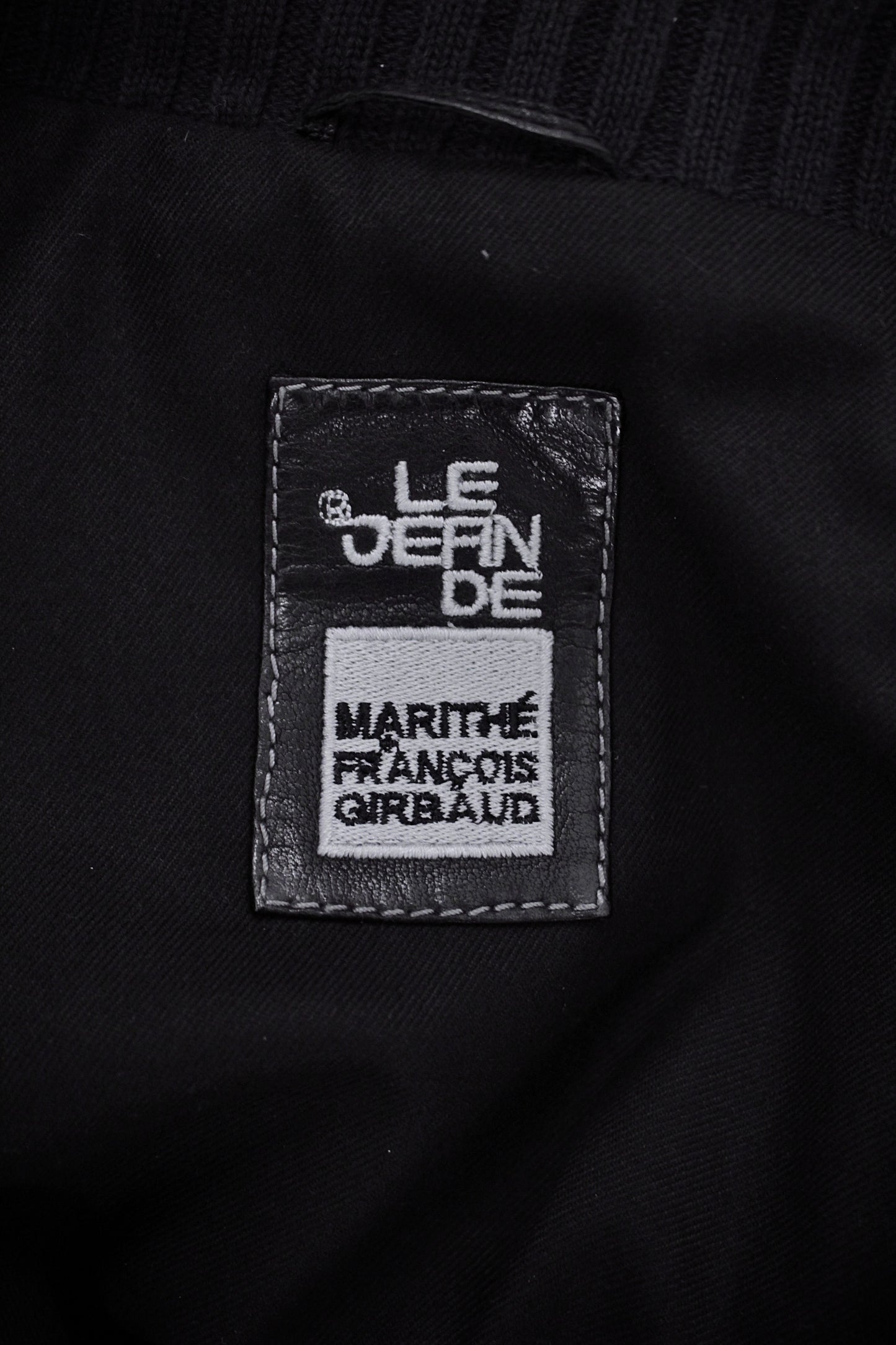 Marithé + François Girbaud Early 00s Embossed Lambskin Leather Rider Jacket detail | DRIEW GARMENTS