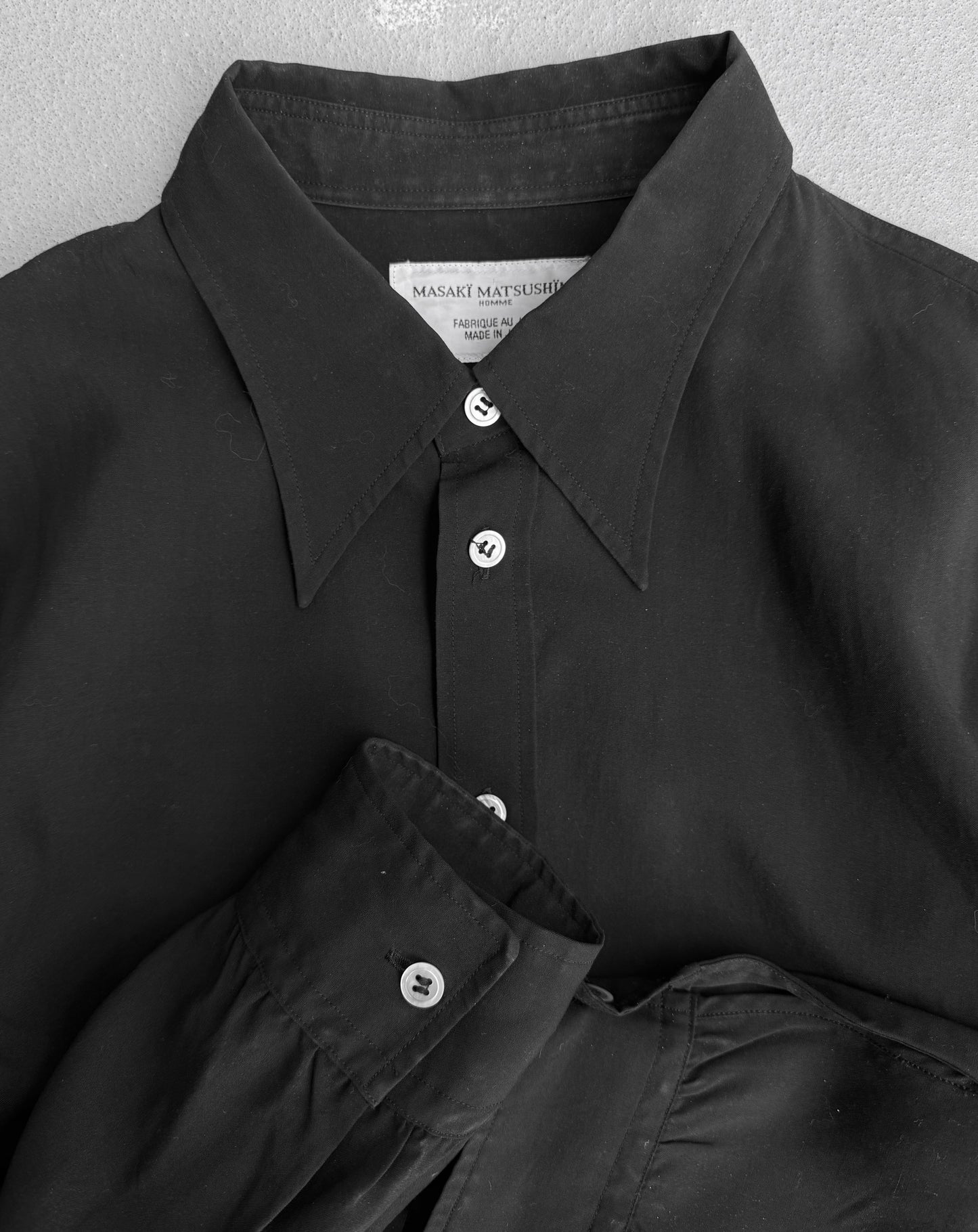 Masakï Matsushïma Late 90s Cropped Rayon Shirt
