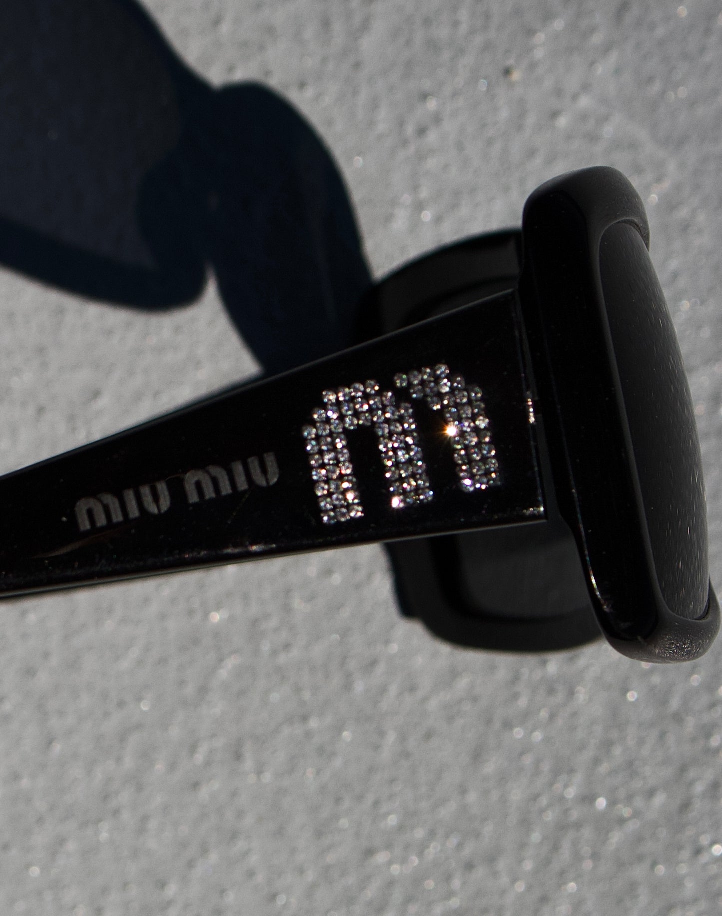 MIU MIU Early 00s Bedazzled Sunglasses