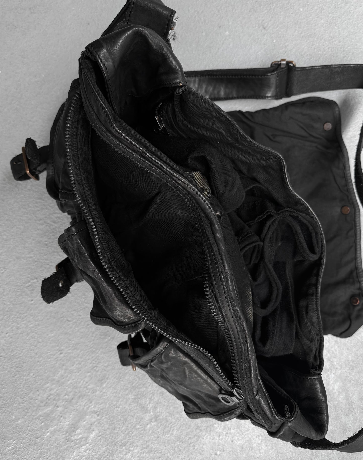 Isamu Katayama “BACKLASH” Double Shoulder Garment-dyed Side Bag