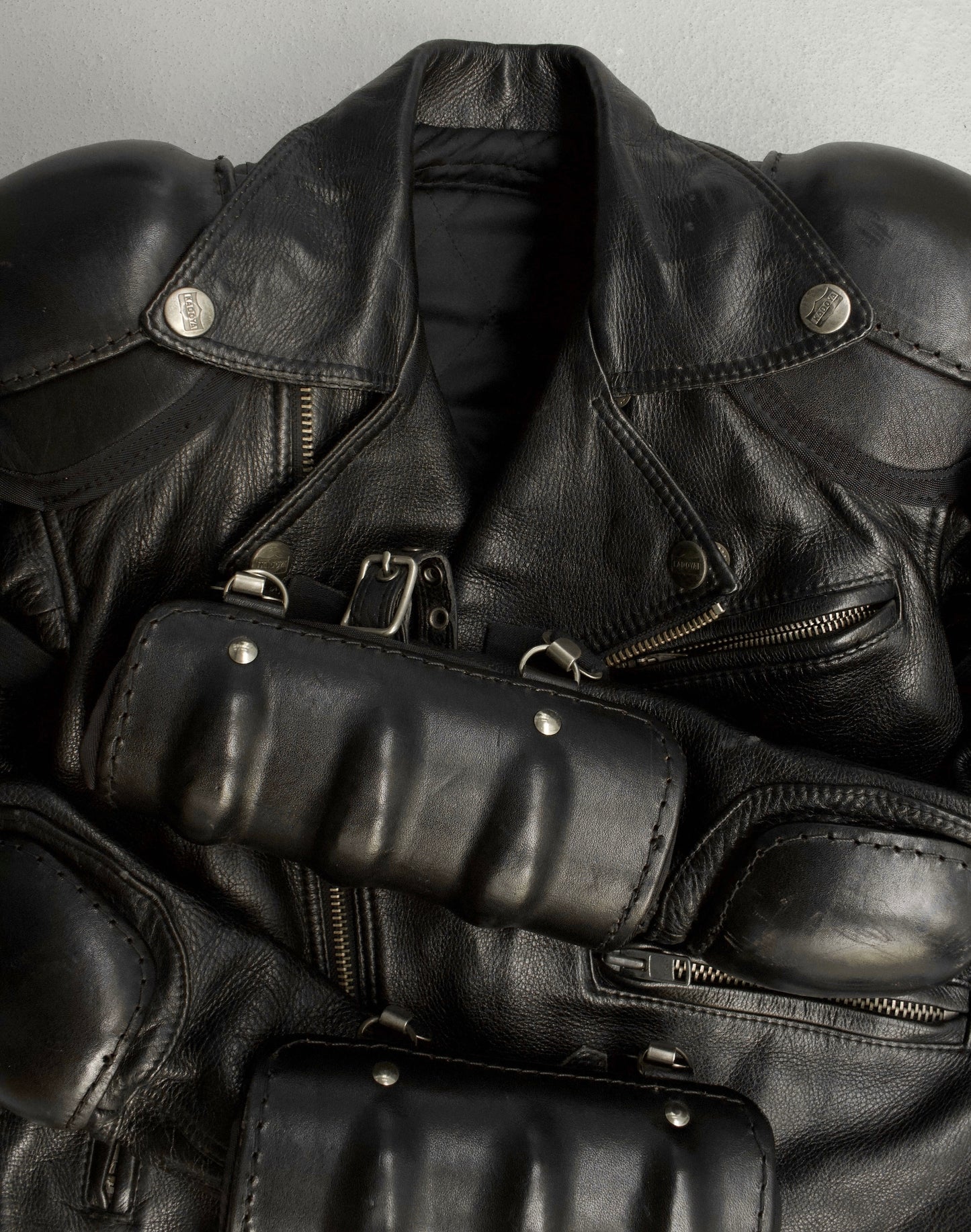 KADOYA Early 00s “BATTLE-SUIT” Padded Motorcycle Jacket