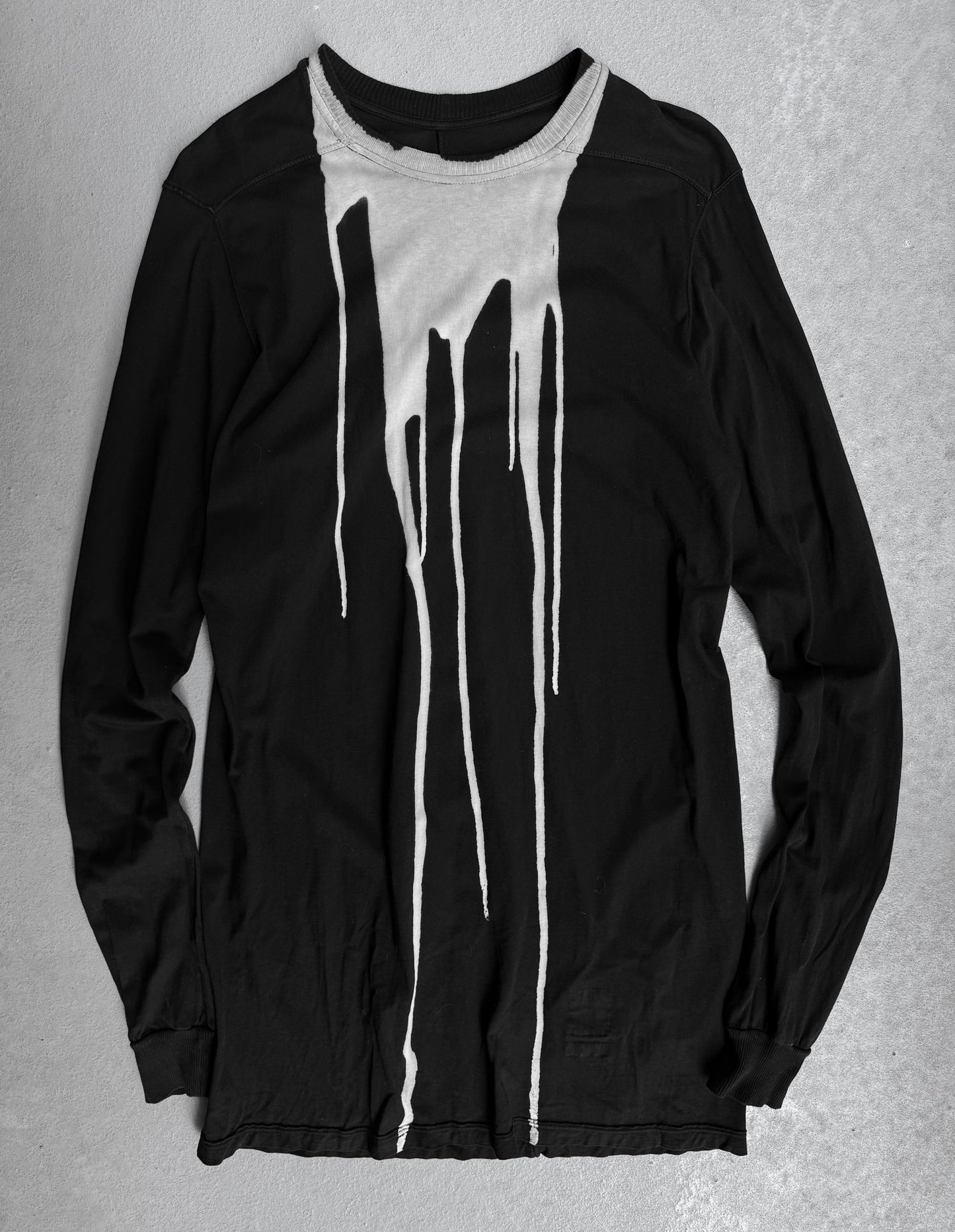 Rick Owens DRKSHDW AW16 “MASTODON” Vomit Bleached Crewneck Long-sleeves