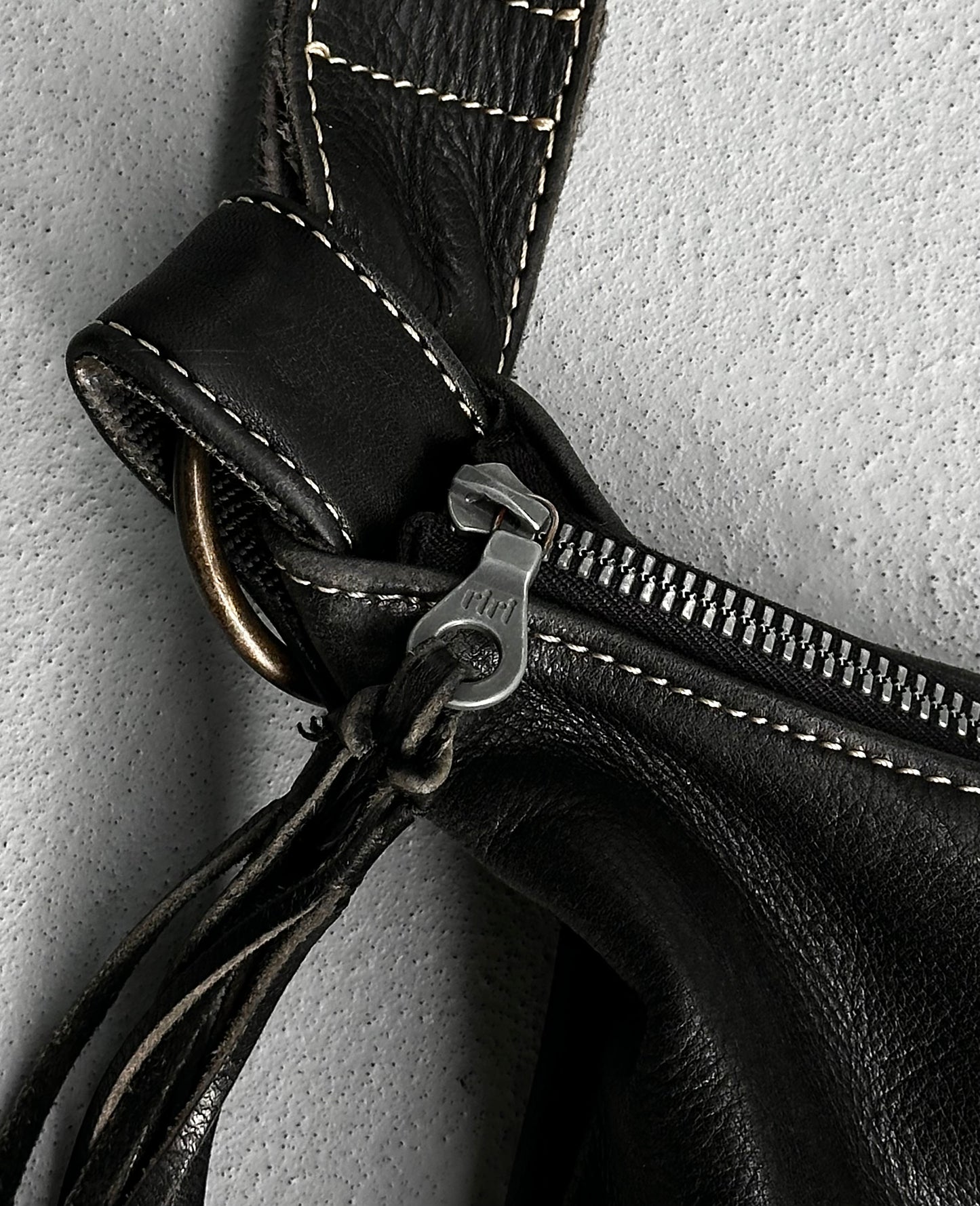 Kyoji Maruyama Early 00s Cowhide Leather Shoulder Strap Bag