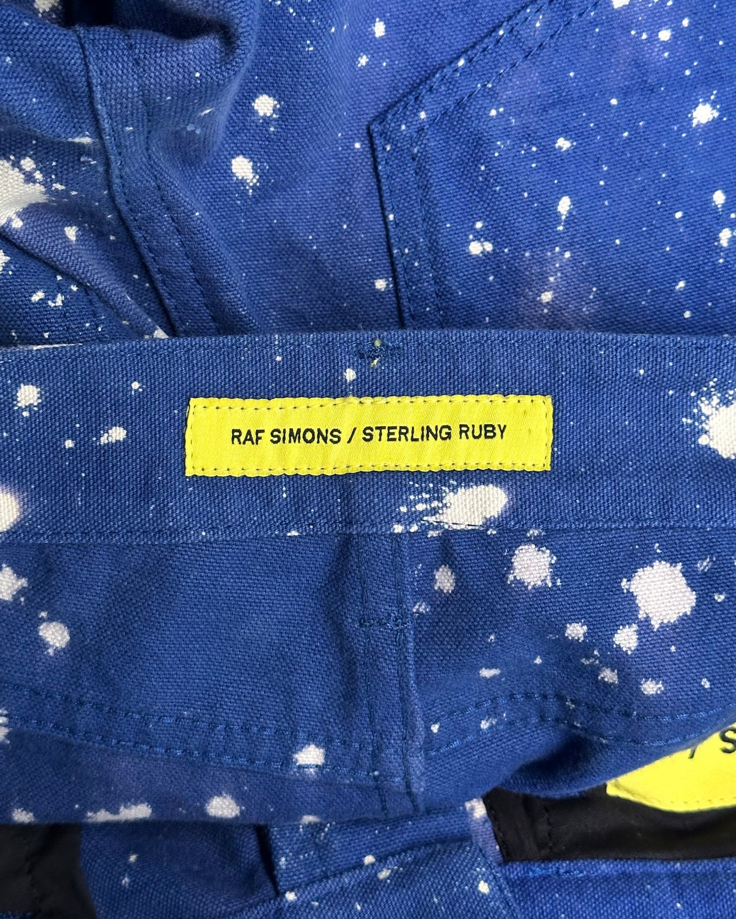 RAF SIMONS x Sterling Ruby AW14 Limited Edt. *1-of-50* Hand-bleached Splatter Denim