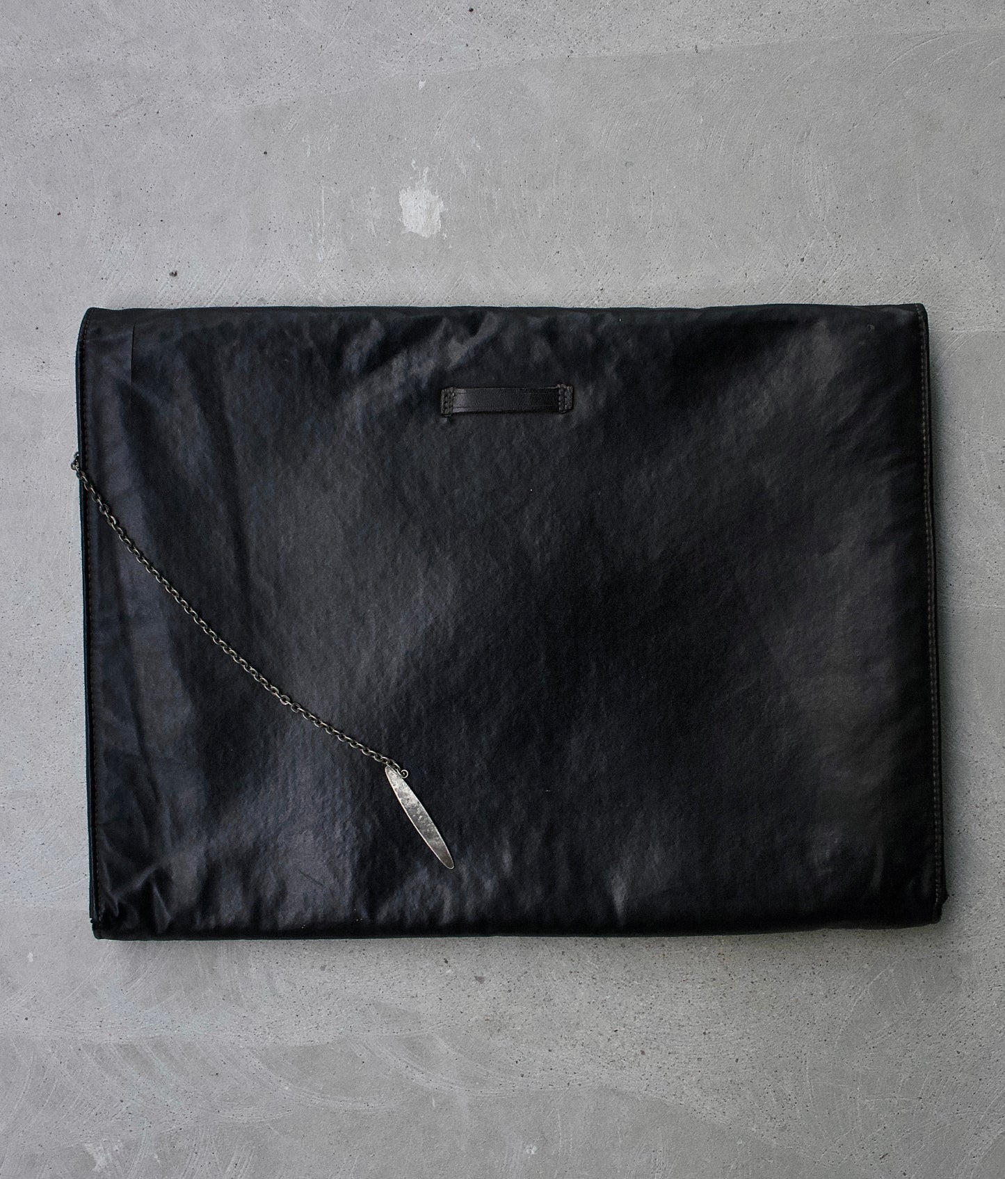 Jean-Paul GAULTIER Early 00s Black Leather Clutch