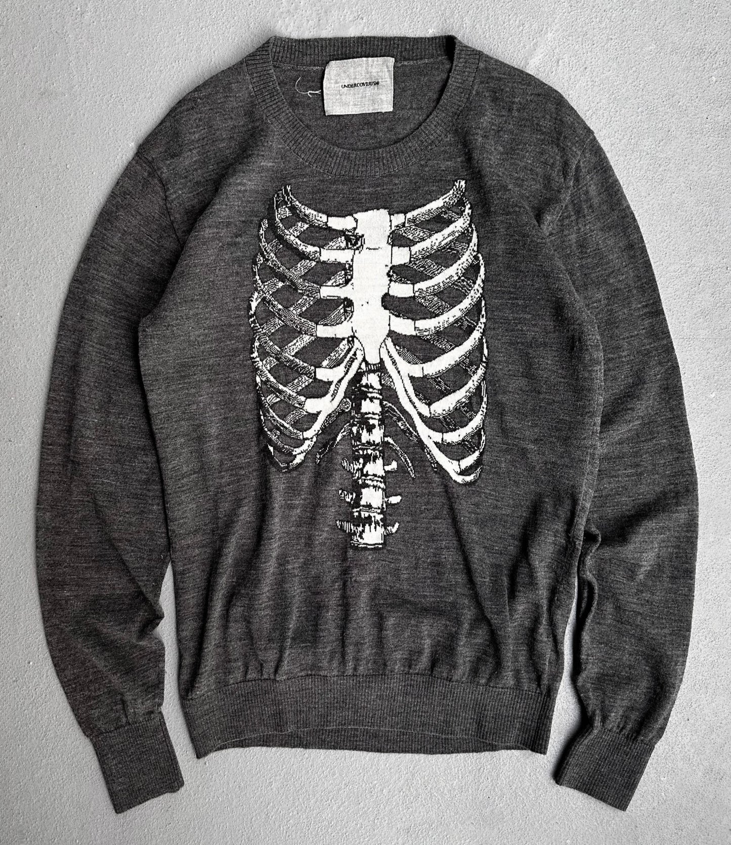 UNDERCOVER AW13 “Anatomicouture” Ribcage Wool Crewneck