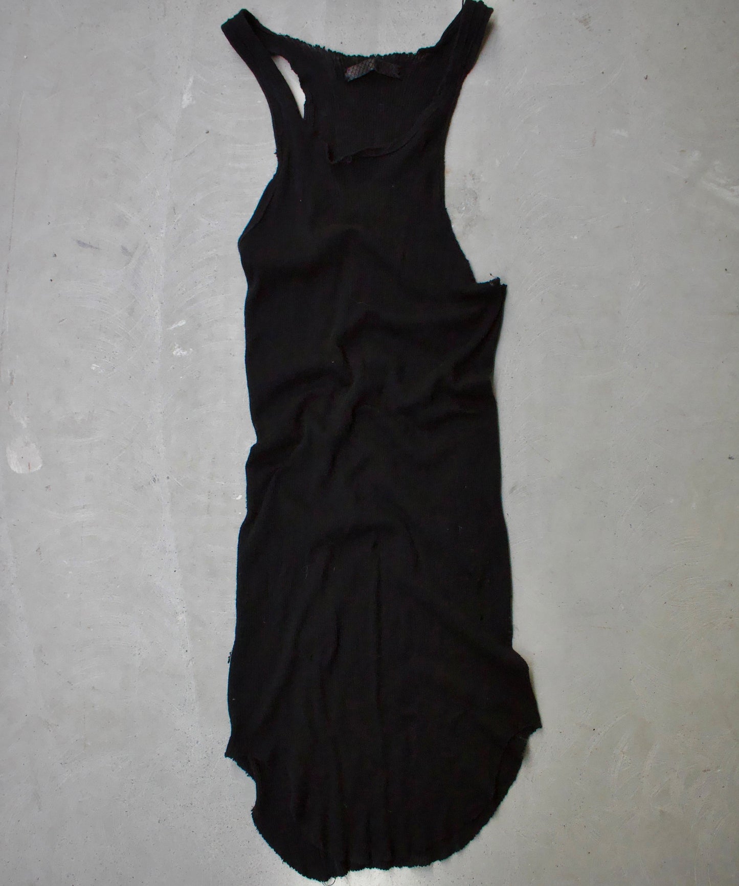 IfSixWasNine Early 00s Distressed ‘Snakeskin’ Ribbed Tank Top