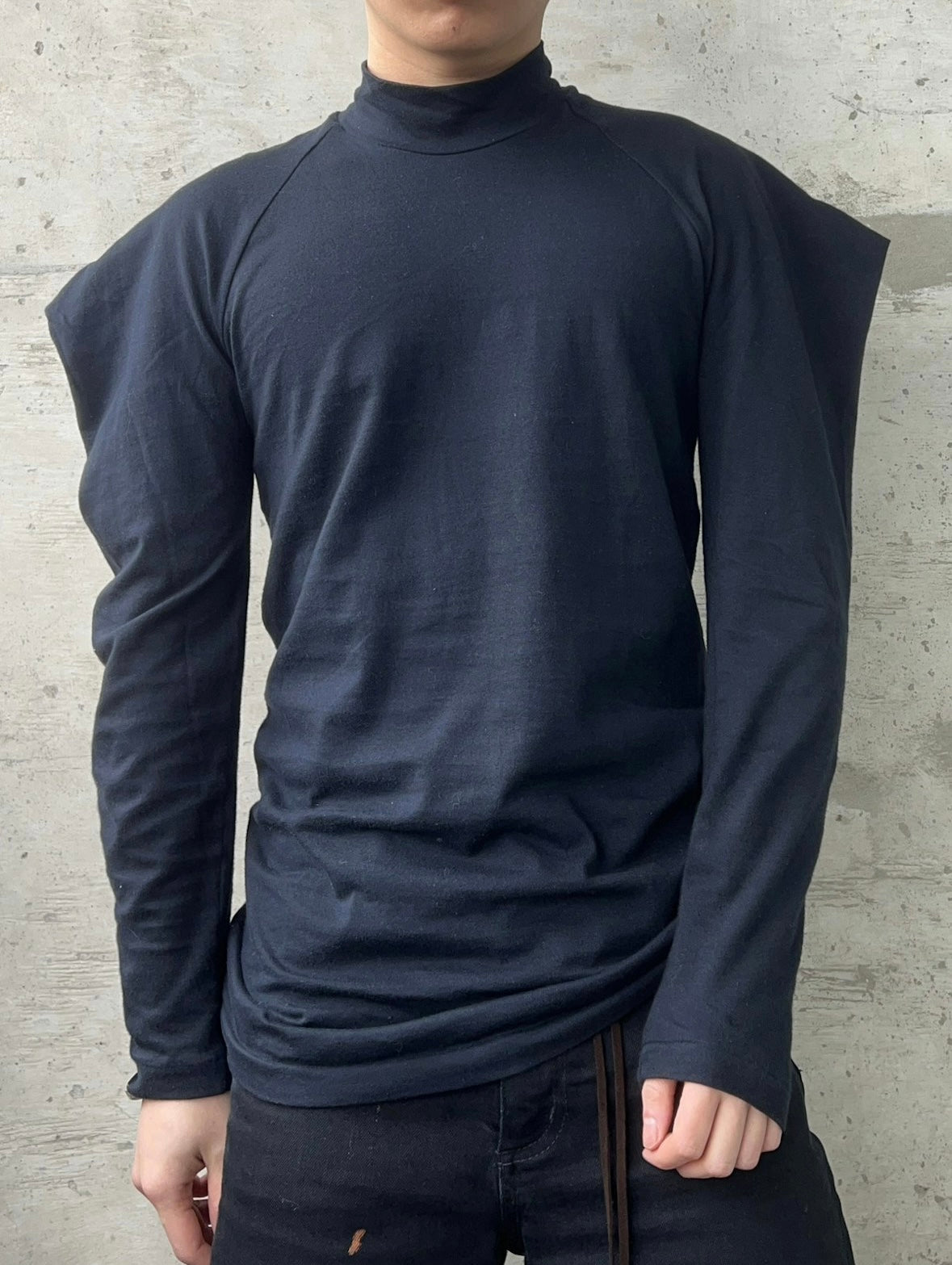 tricot COMME des GARÇONS AD 1990 Mock Neck Long-sleeve