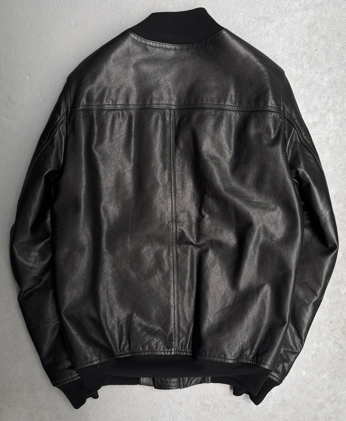 Rick Owens AW16 “MASTODON” Calfskin Leather MA-1 Bomber Jacket