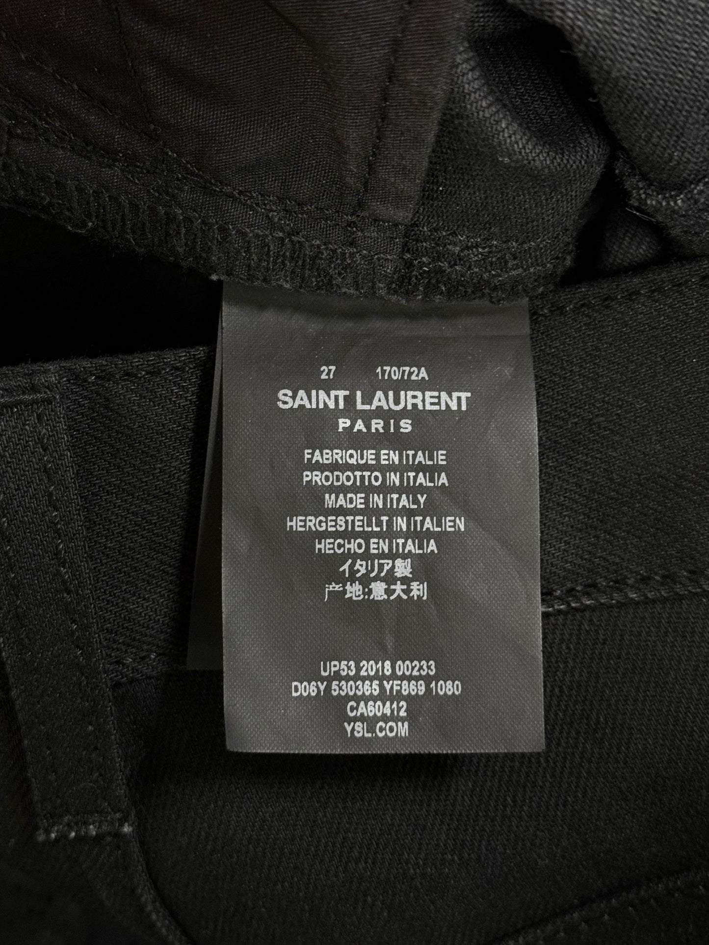 Saint Laurent Paris SS18 ‘D17’ Bootcut Flare Denim
