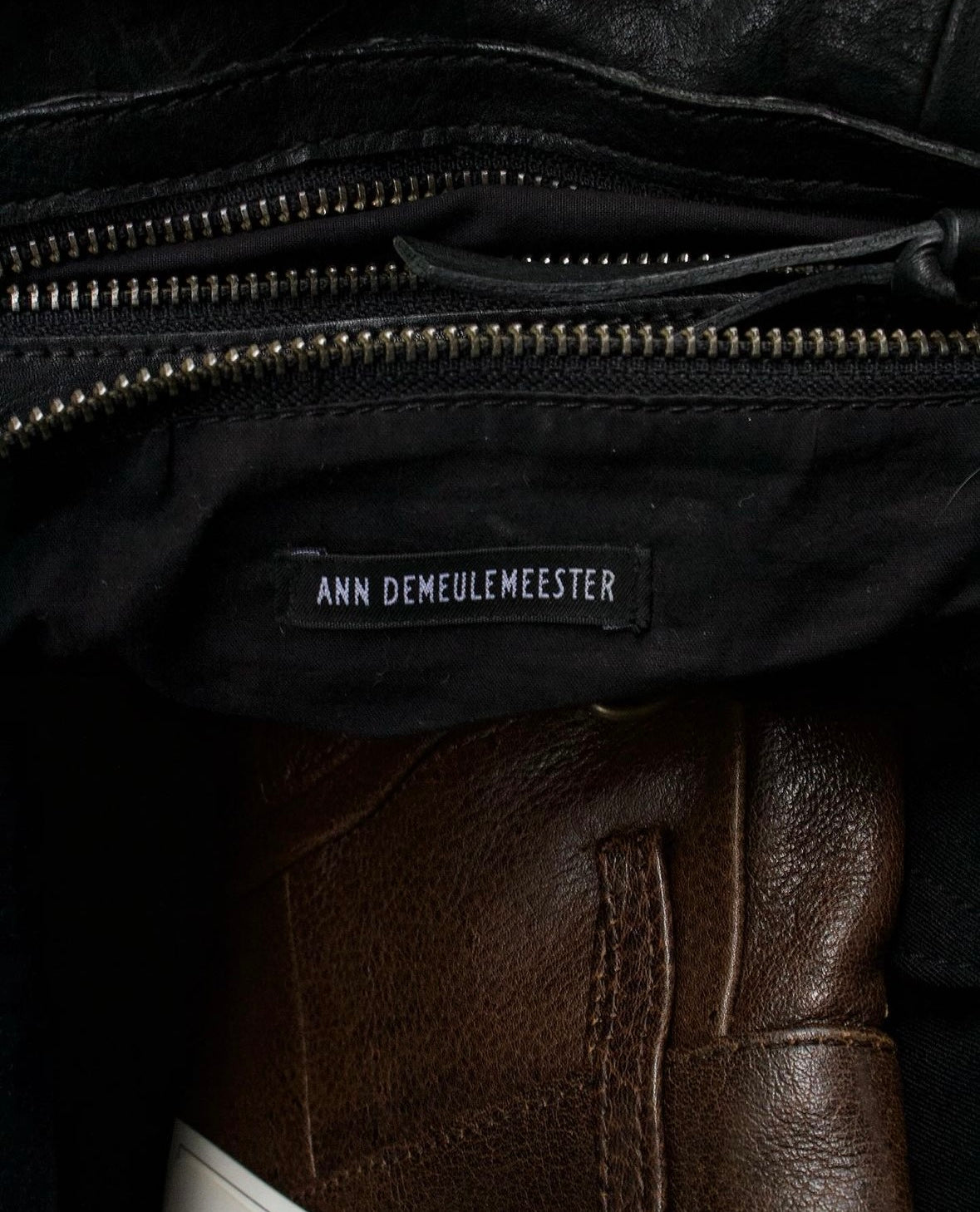 Ann Demeulemeester Early 00s Lambskin Leather Tote Bag