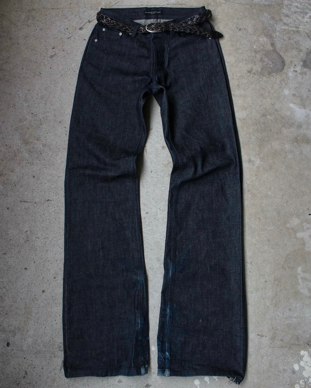 Ryuichiro Shimazaki homme aw 97 exposed seam denim raw indigo
