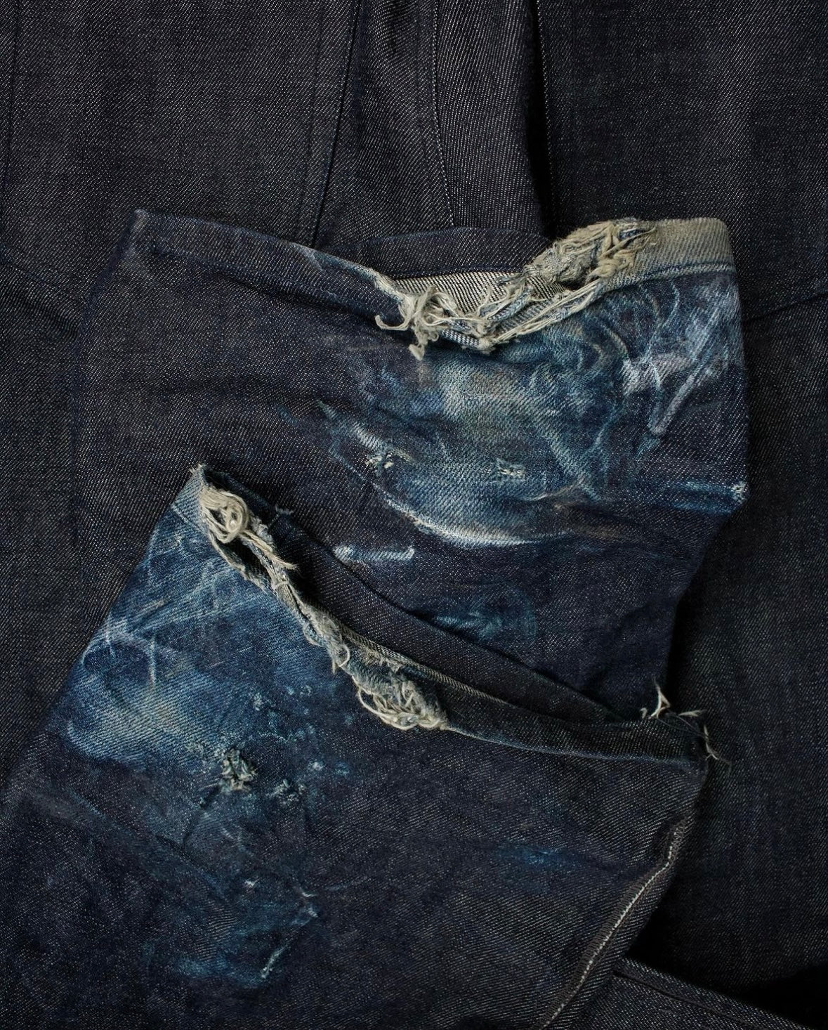 Ryuichiro Shimazaki AW97 Exposed Seam Wide Leg Denim