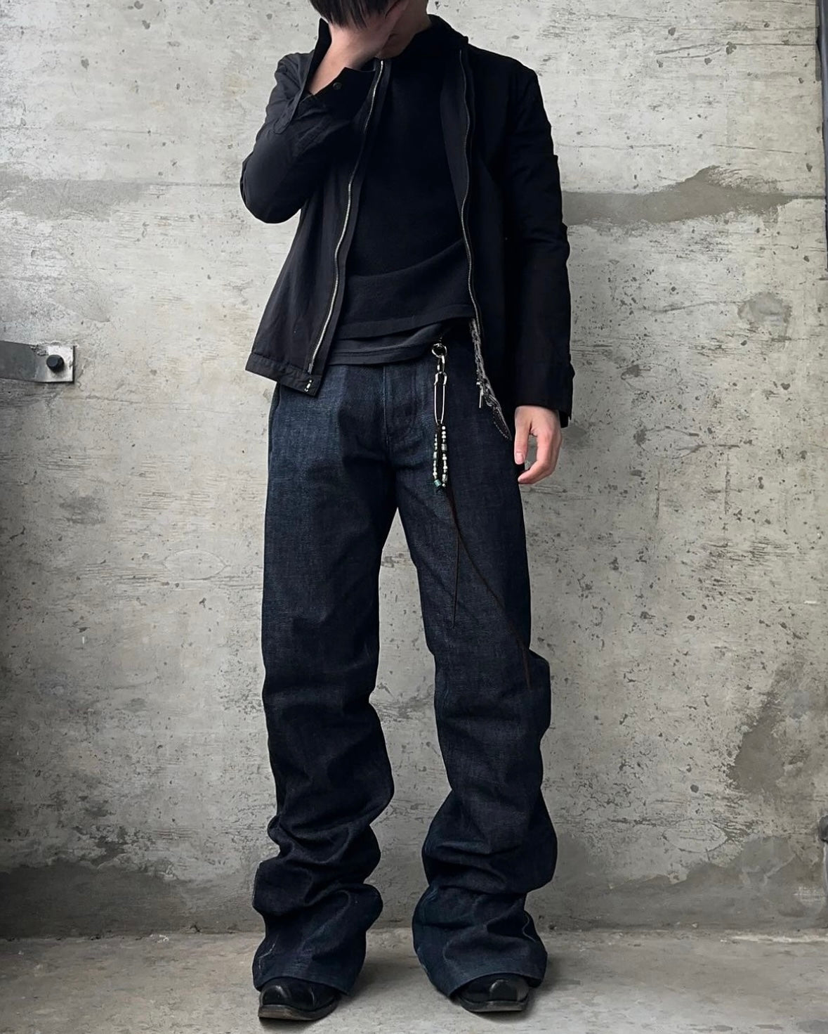 Ryuichiro Shimazaki AW97 Exposed Seam Wide Leg Denim