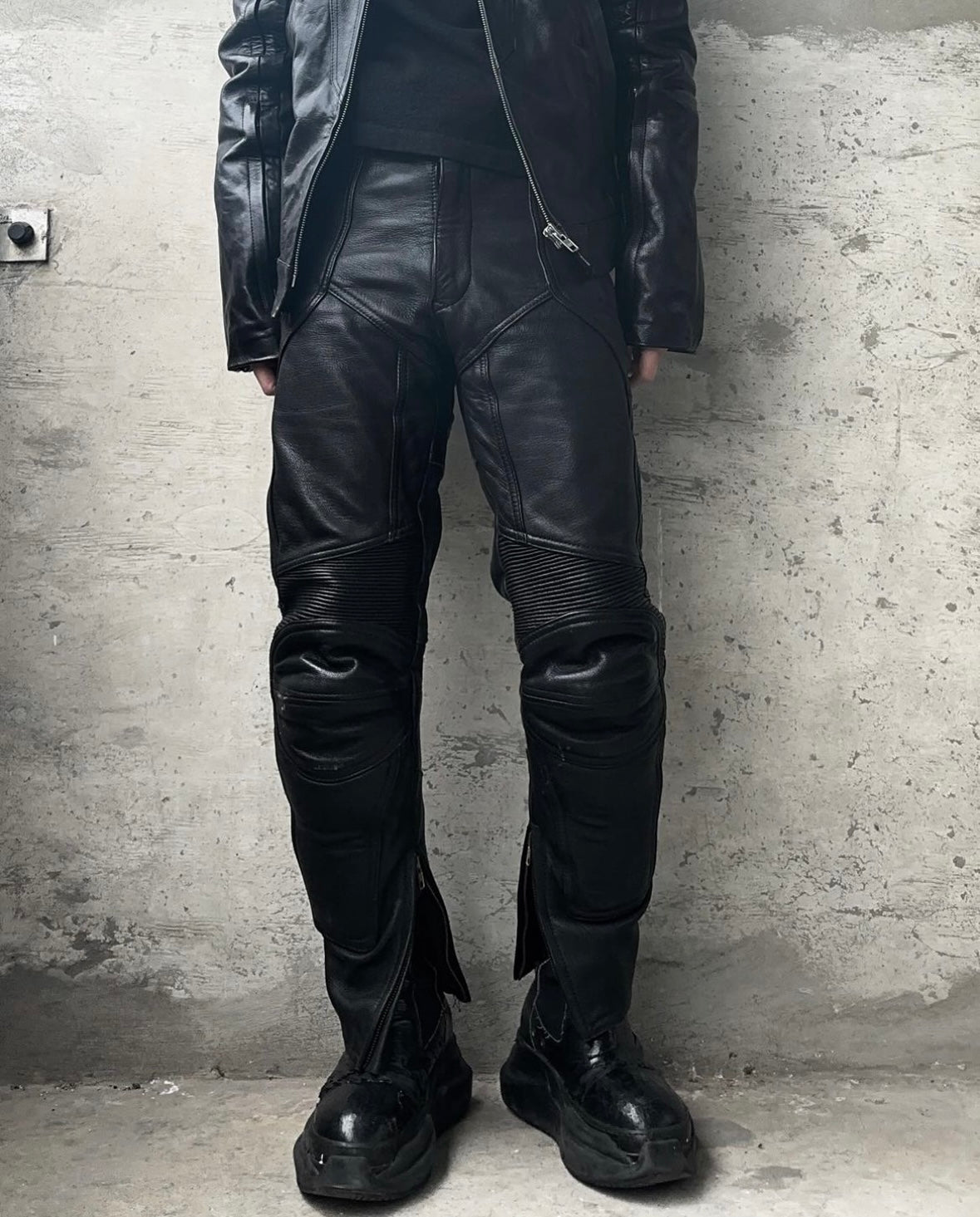 KADOYA K’s Leather 00s Goatskin Padded Motorcycle Pants