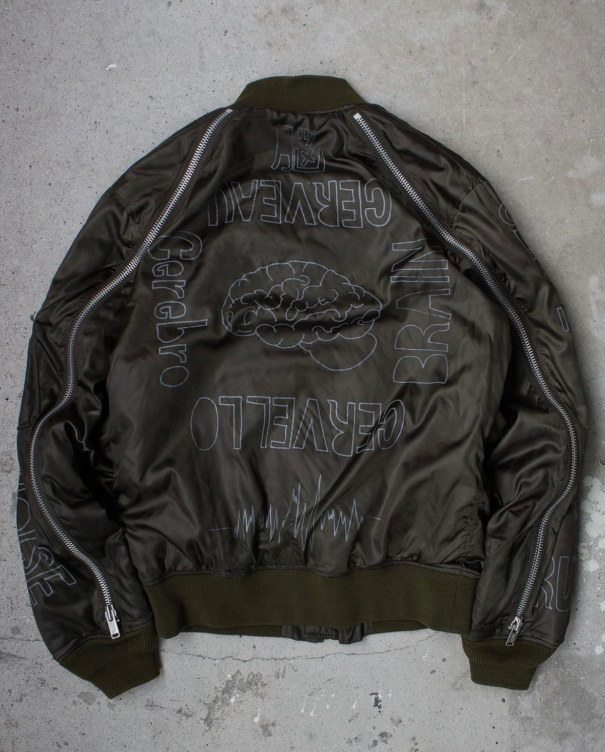UNDERCOVER AW14 “Cerebo” Graphic Back Zip Bomber Jacket