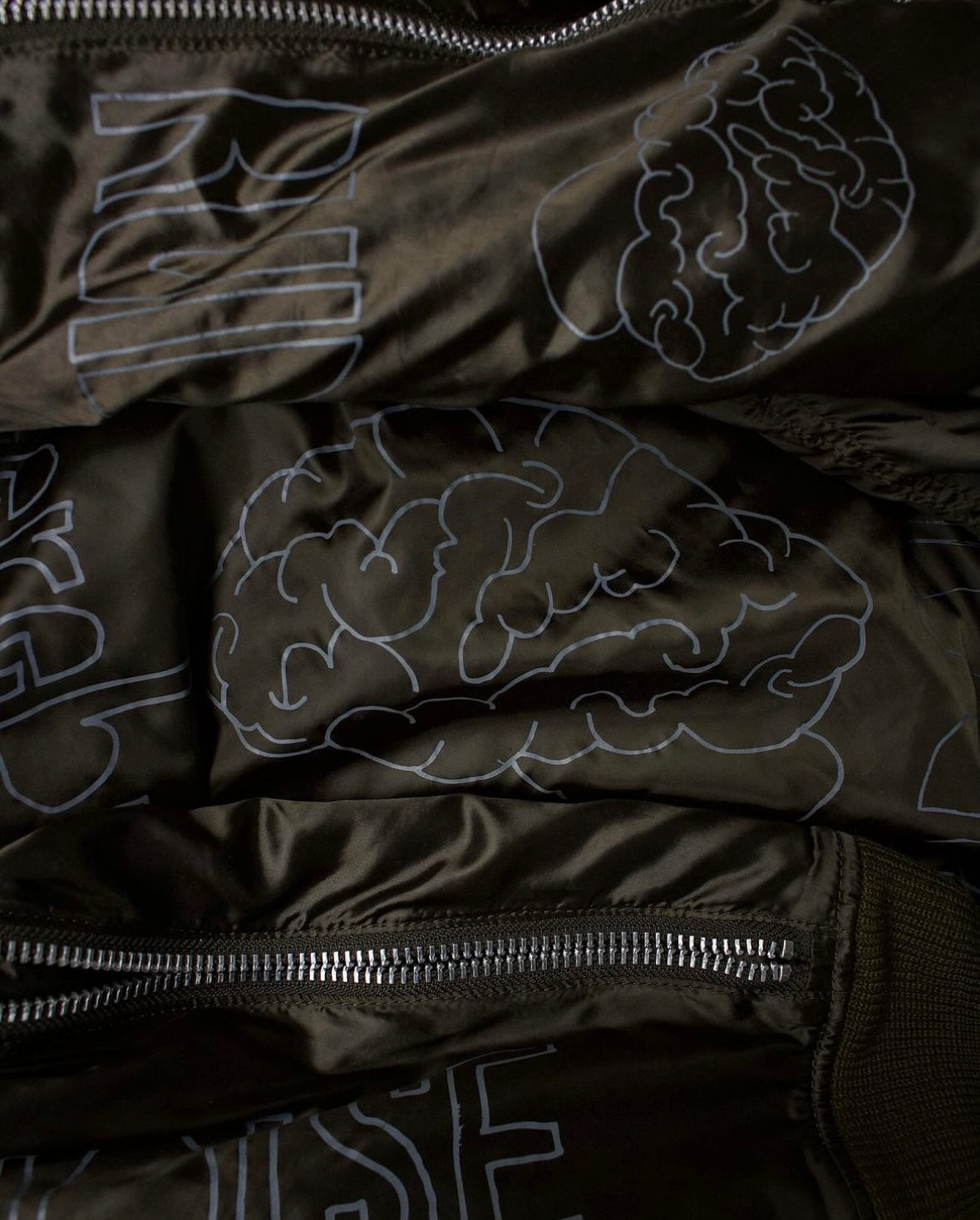 UNDERCOVER AW14 “Cerebo” Graphic Back Zip Bomber Jacket
