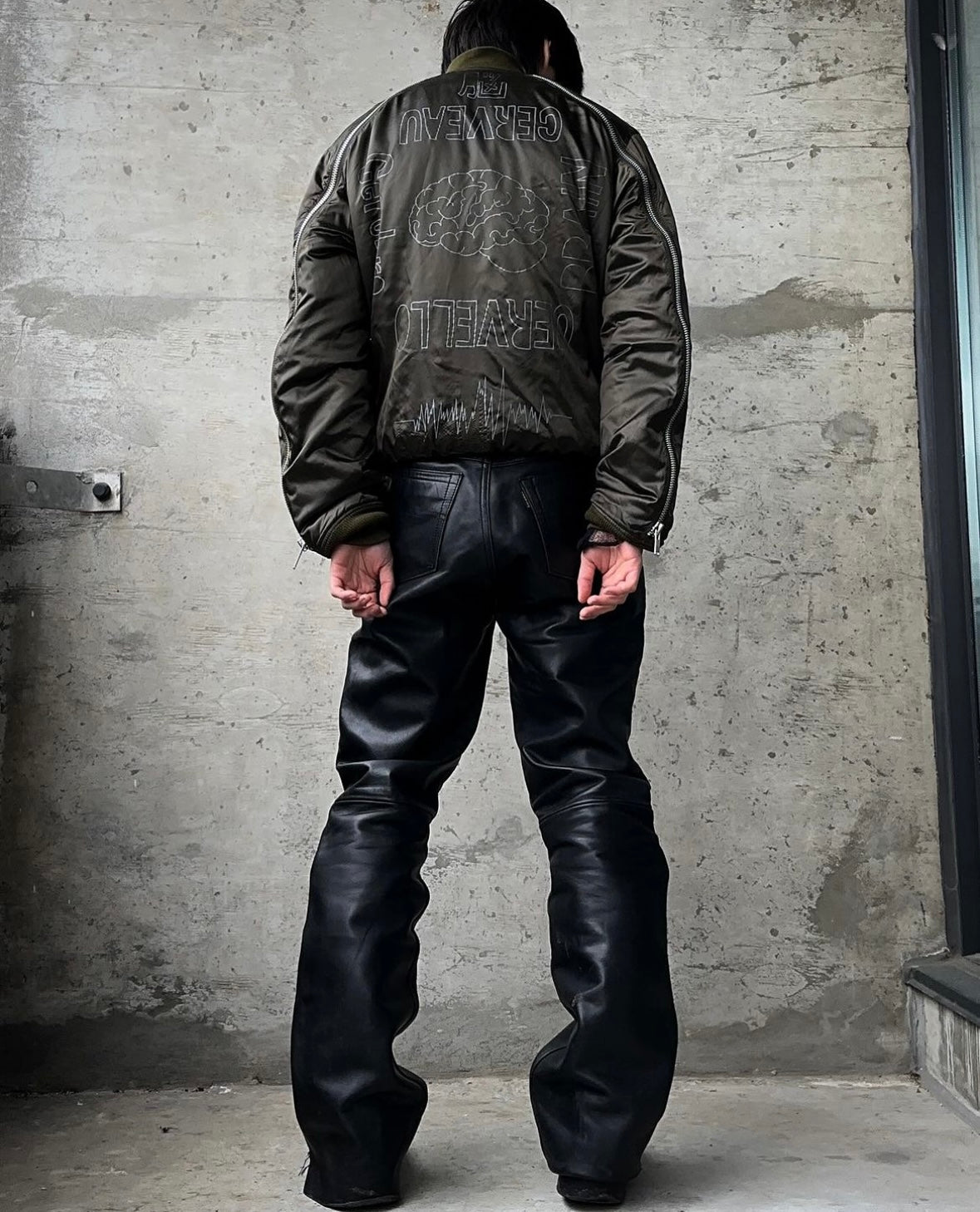 UNDERCOVER AW14 “Cerebo” Graphic Back Zip Bomber Jacket
