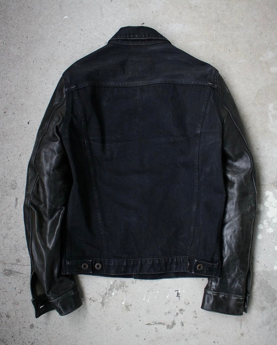 Isamu Katayama "BACKLASH" SS11 Hybrid Cow Leather Denim Jacket