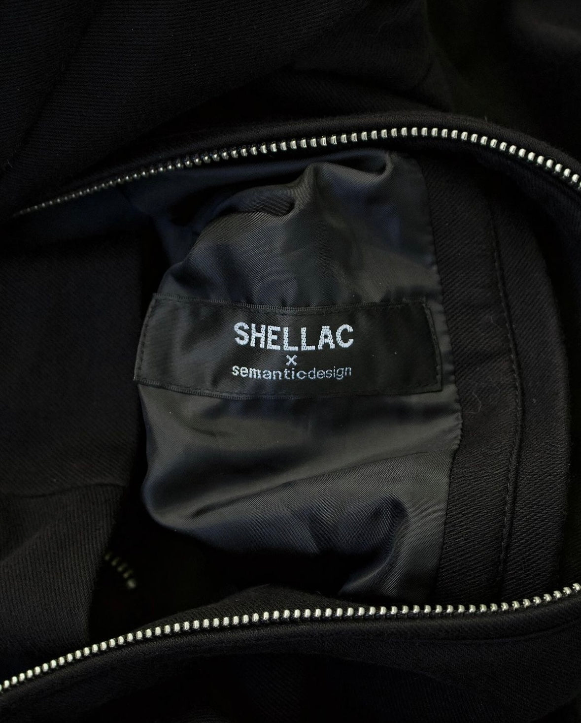 SHELLAX x SemanticDesign 00s Multi-Zip Cotton Twil Cafe Racer Jacket