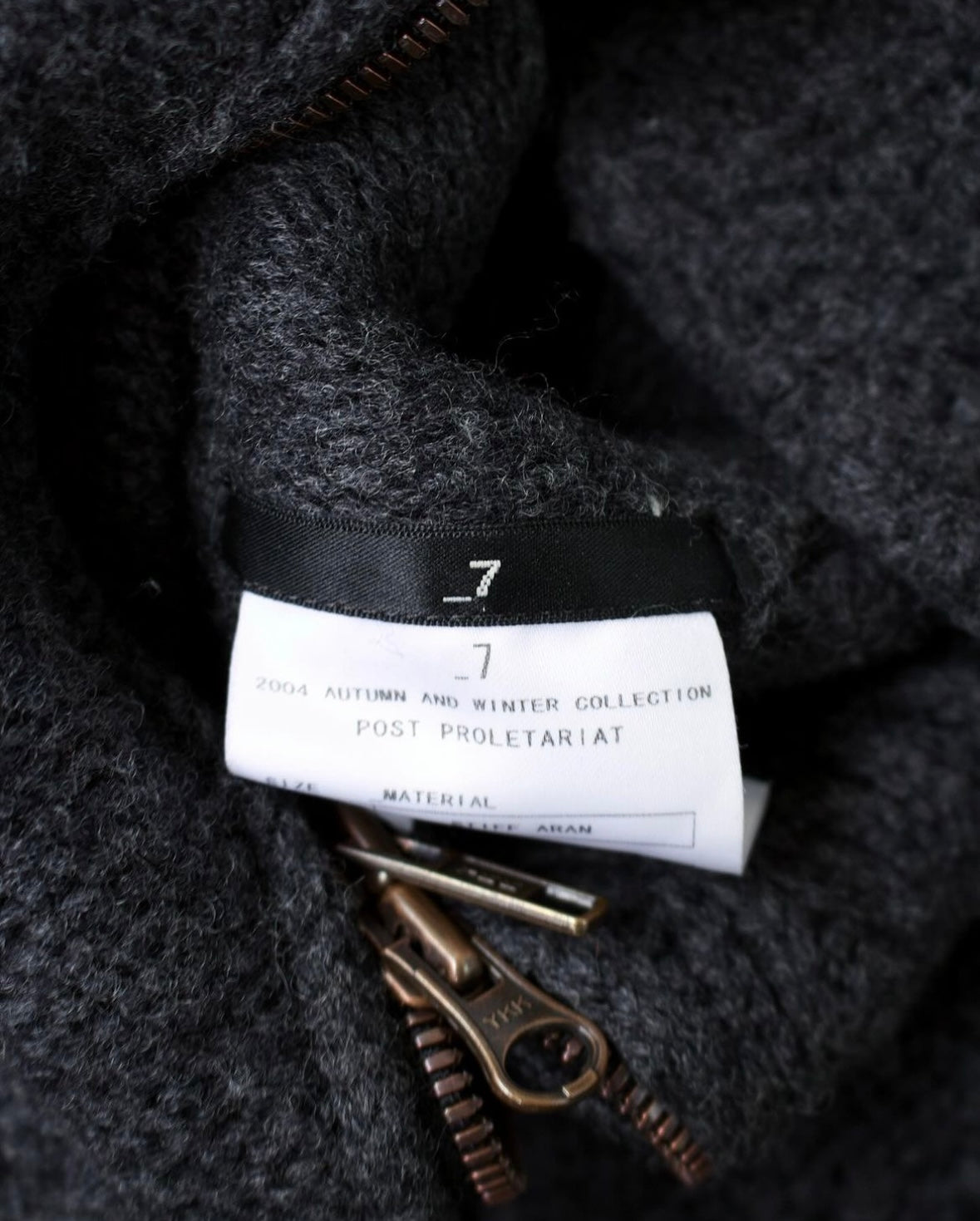 Julius_7 AW04 “Post Proletariat”Asymmetrical Reconstructed Cardigan