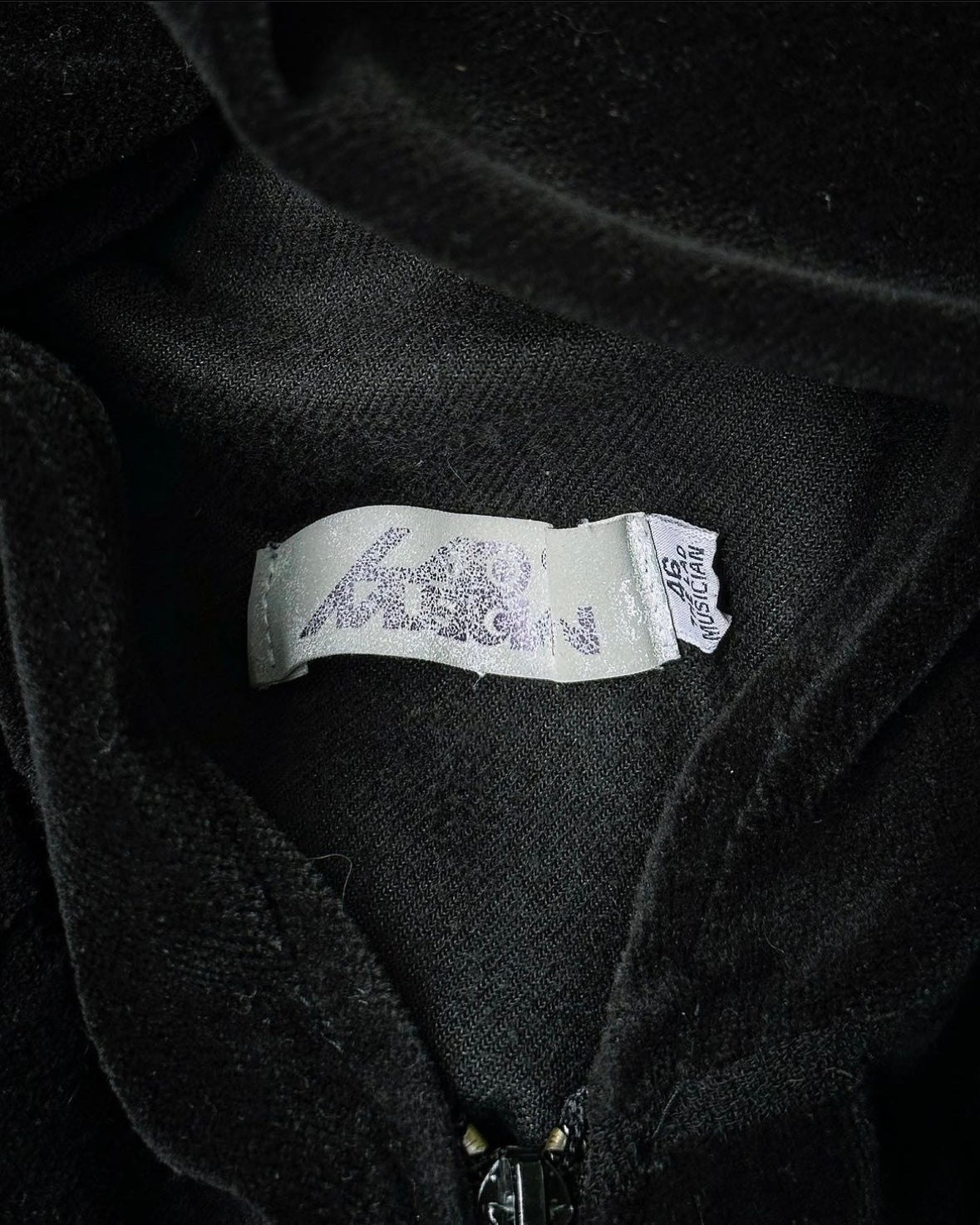 Lad Musician SS99 ‘New Wave’ Peeking Hood Velour Jacket