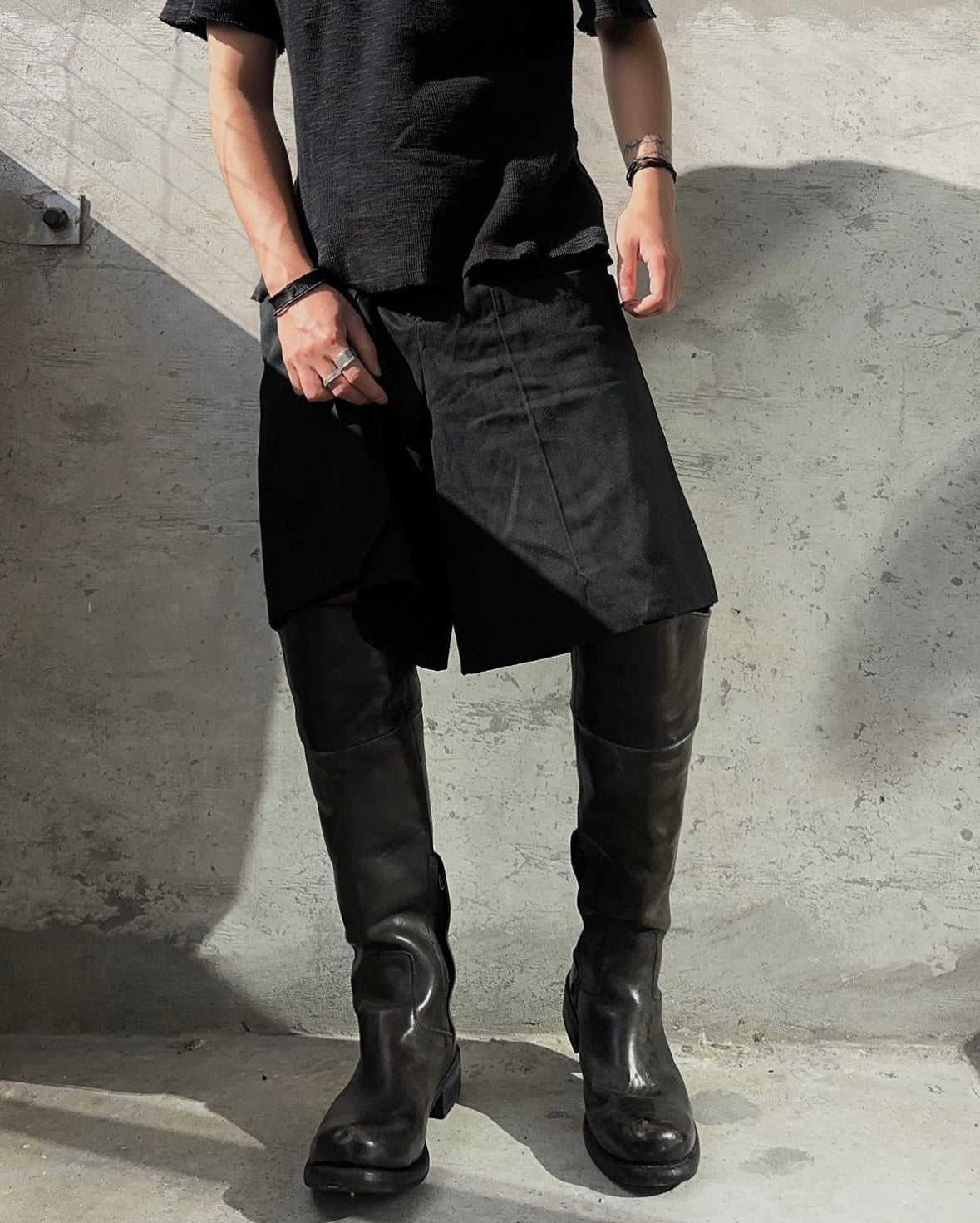 Isamu Katayama "BACKLASH" Over-dyed Horse Riding Boots