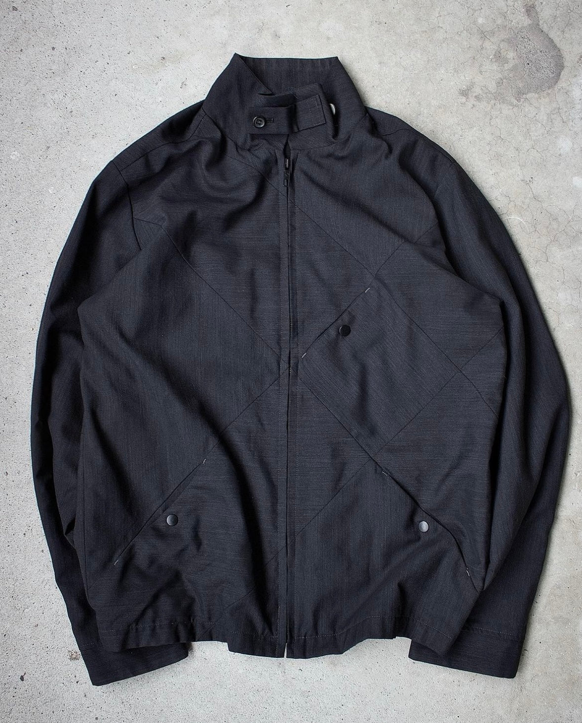 N.Hollywood poplin work jacket diamond shape