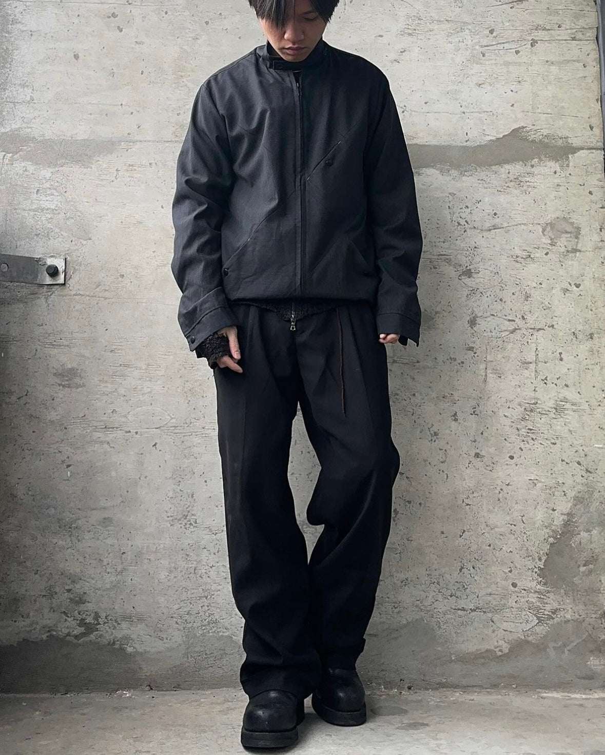 N.Hoolywood 00s Panelled Poplin Work Jacket