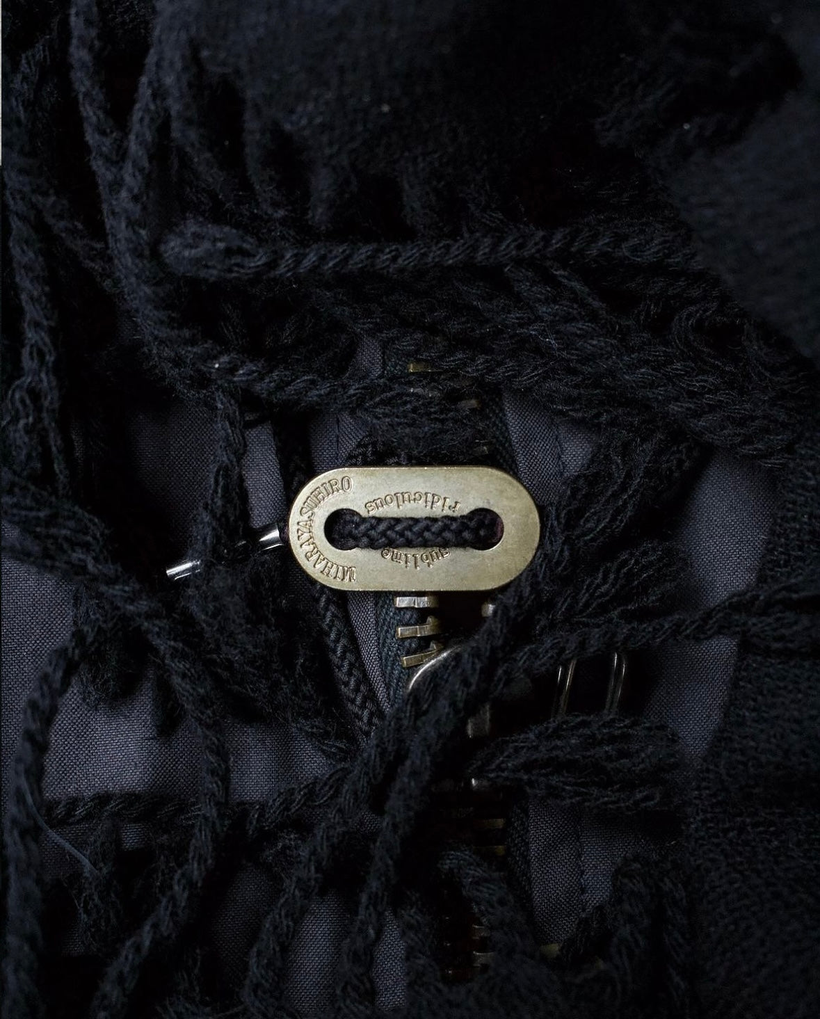 MiharaYasuhiro AW04 Hybrid Scarf Poncho Bomber Jacket
