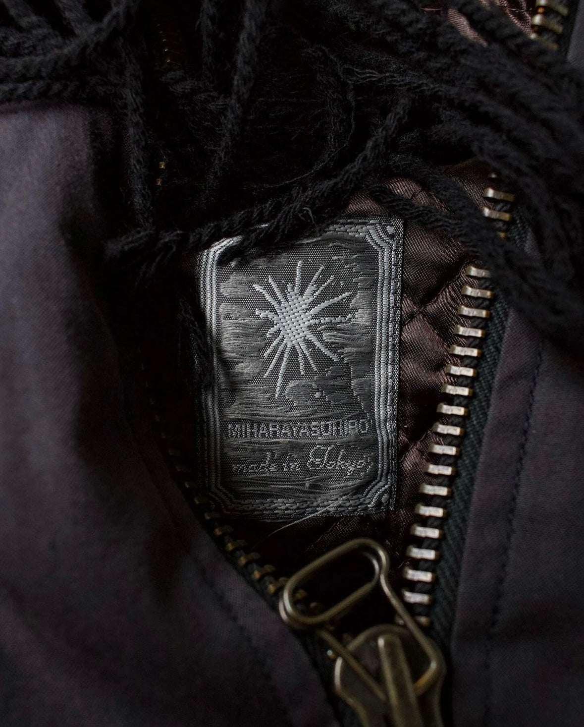 MiharaYasuhiro AW04 Hybrid Scarf Poncho Bomber Jacket