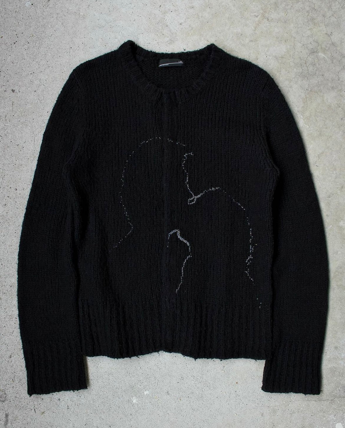 Lad musician wool kissing cardigan