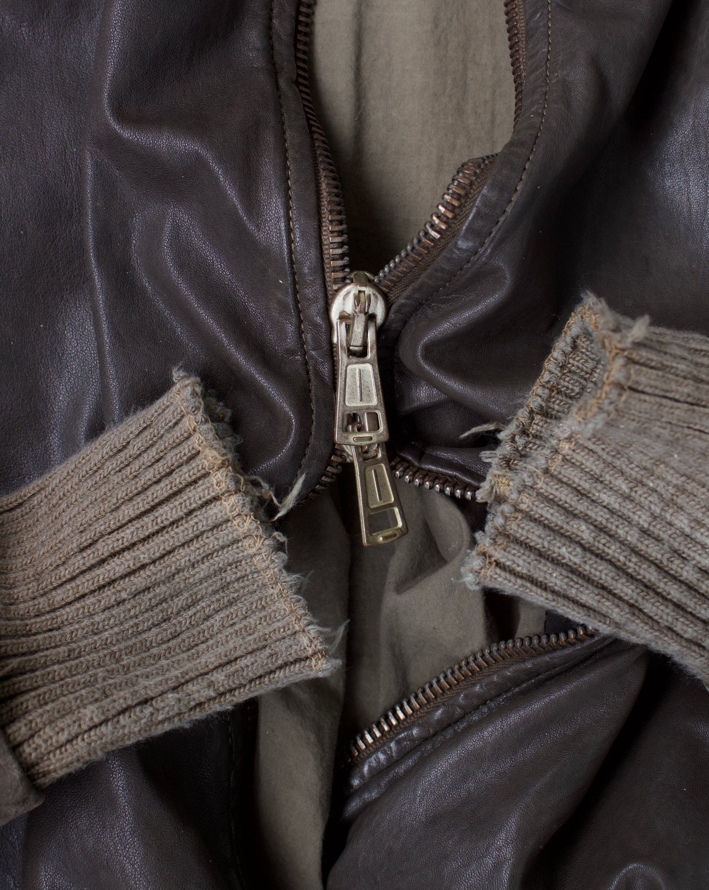Giorgio Brato Early 00s Vegetable-tanned Brown Leather Rider Jacket