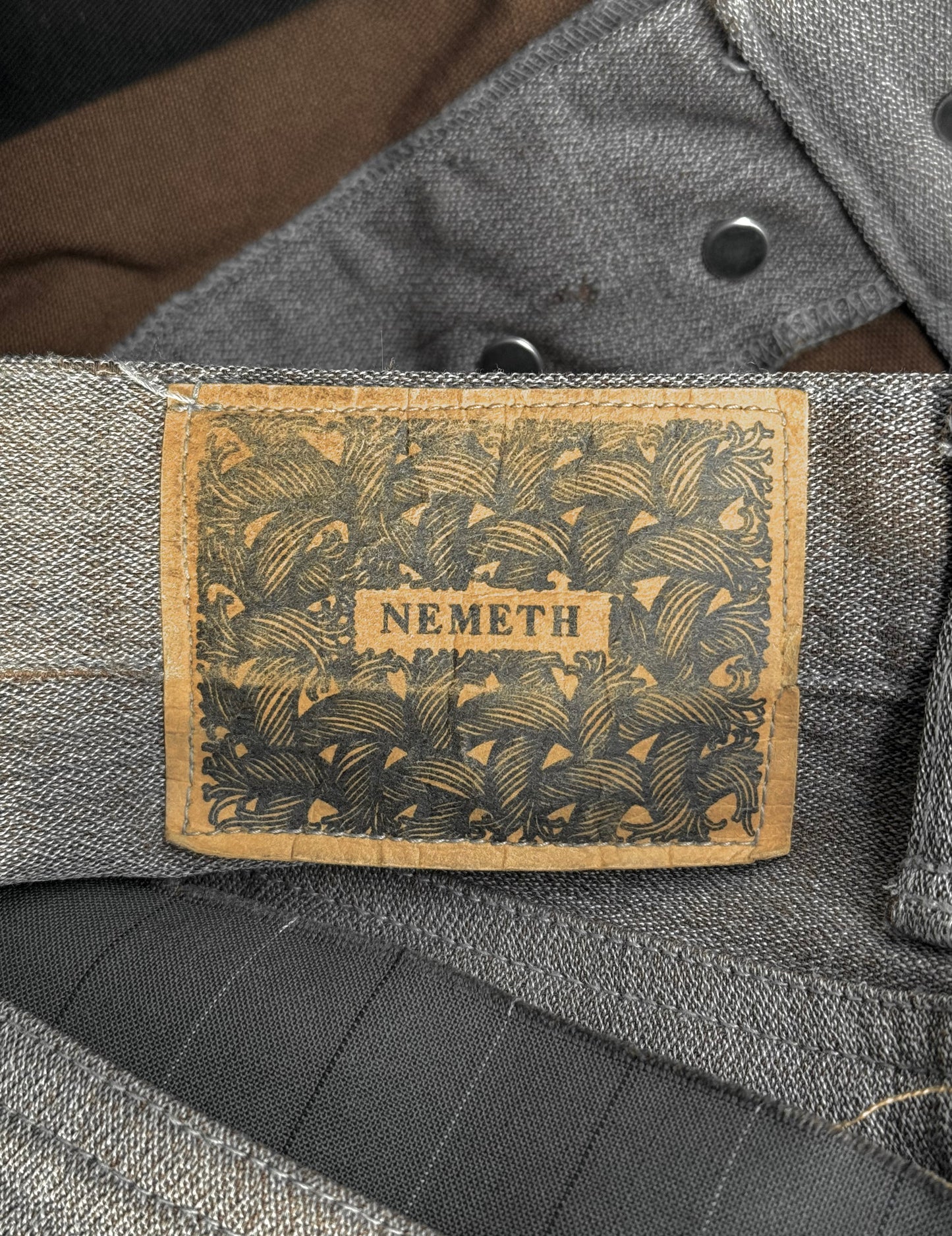 Christopher Nemeth Distressed Reconstructed 3D Patchwork Capris