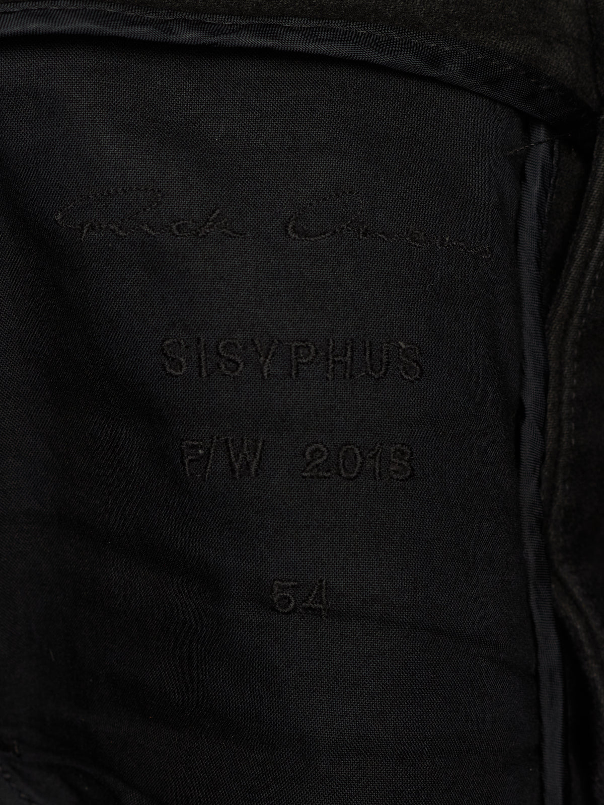 Rick Owens AW18 "SISYPHUS" BLACK Cotton Silk Moleskin High Waisted Cargo Pants
