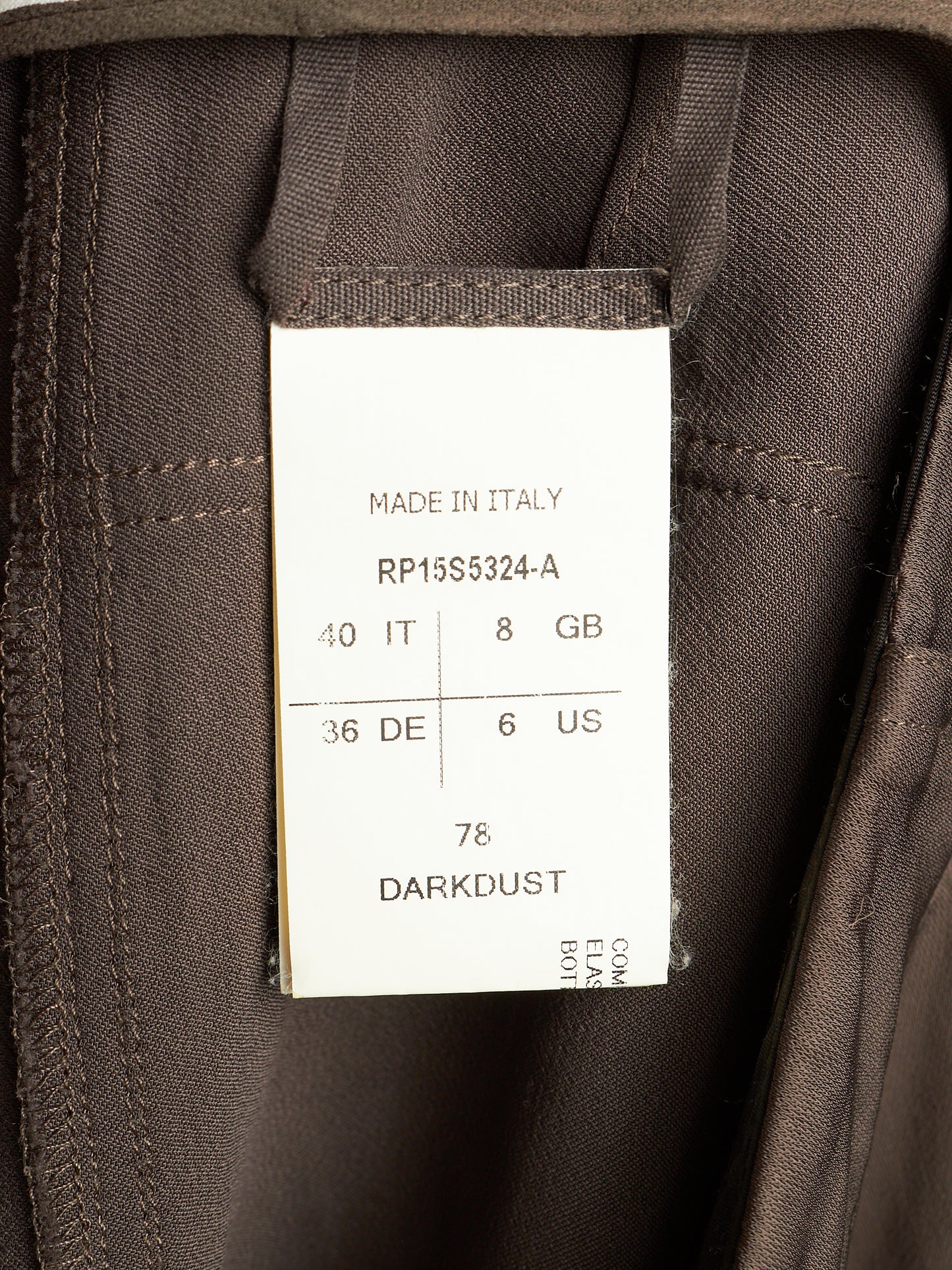 Rick Owens SS15 "FAUN" DARKDUST Drop-crotch Creatch Cargo Shorts